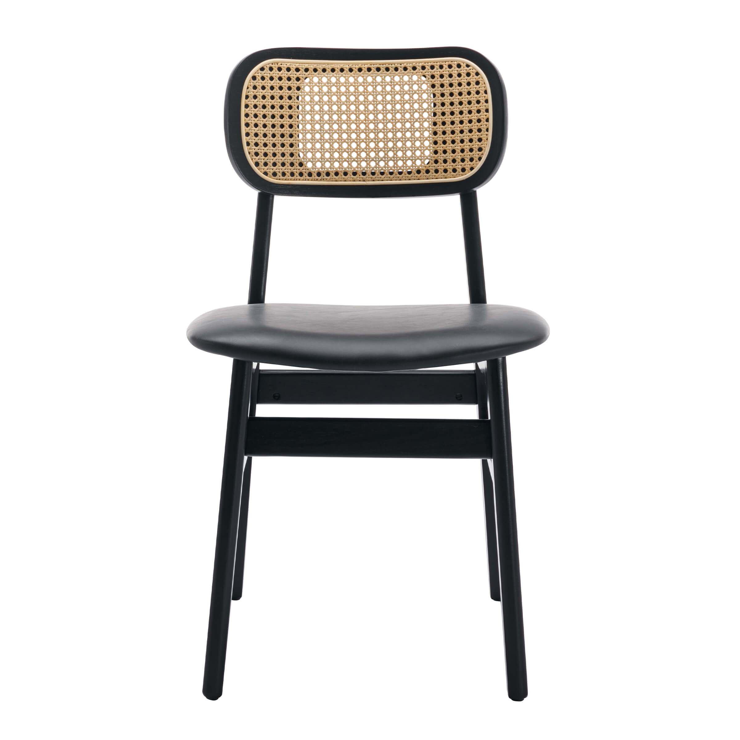 ROCITY Farmhouse Cane Back Dining Chairs Set of 2 - 8009DC