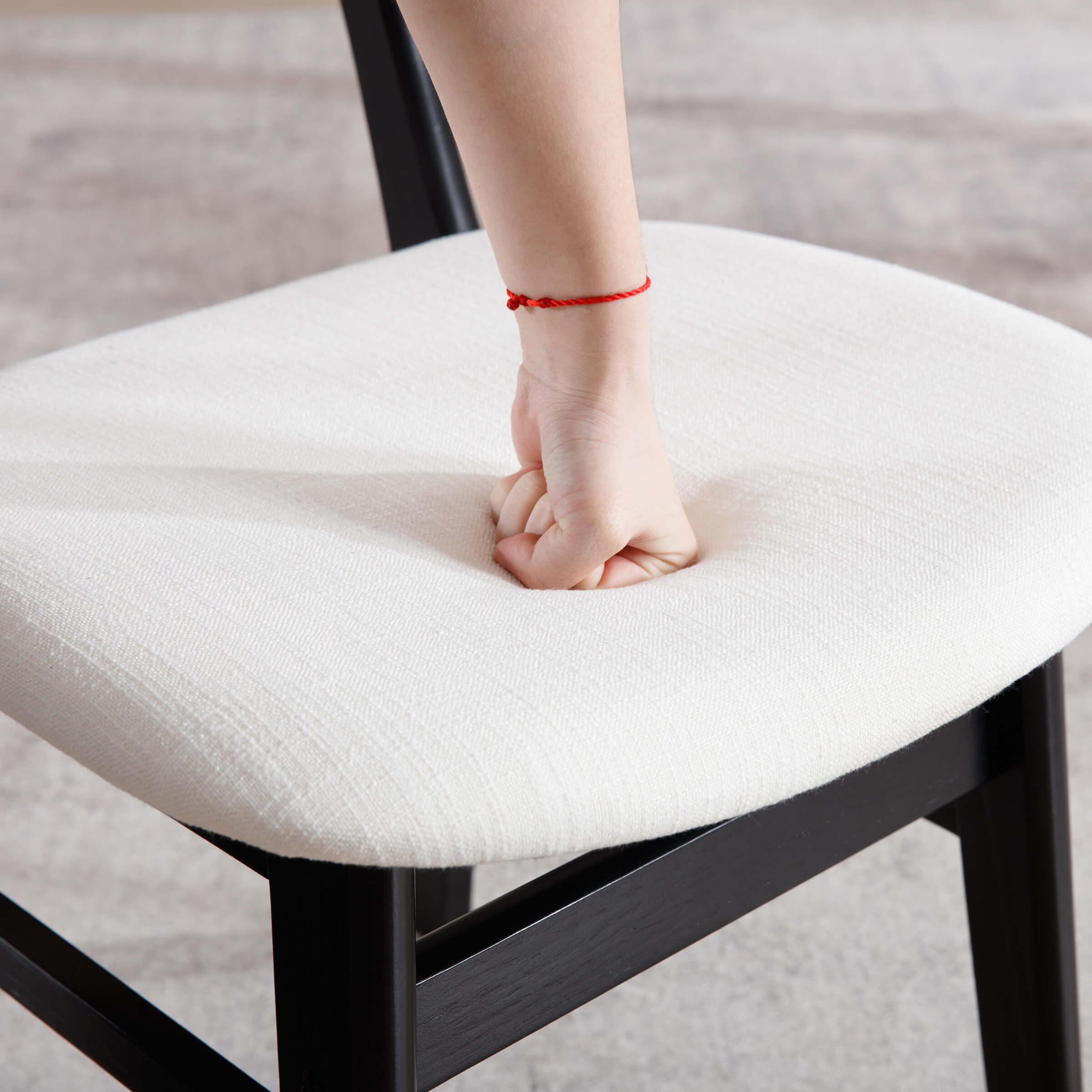 ROCITY Farmhouse Cane Back Dining Chairs Set of 2 - 8009DC