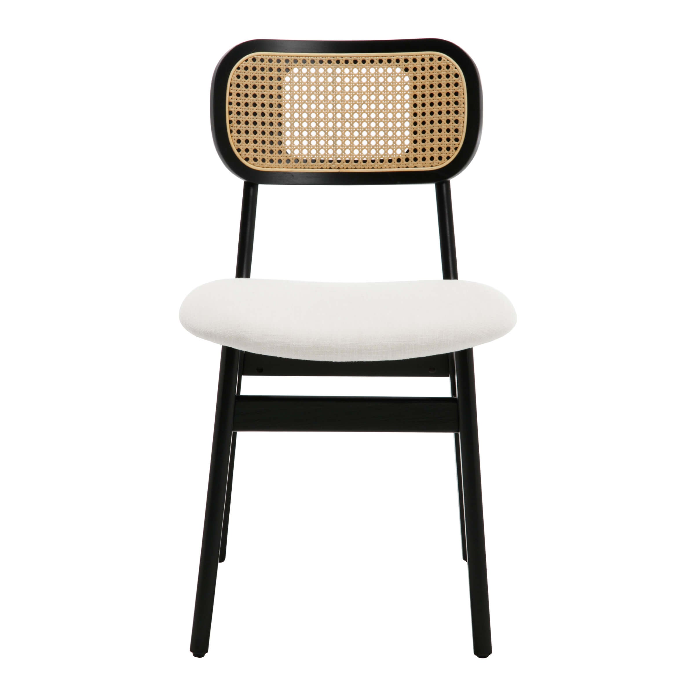 ROCITY Farmhouse Cane Back Dining Chairs Set of 2 - 8009DC