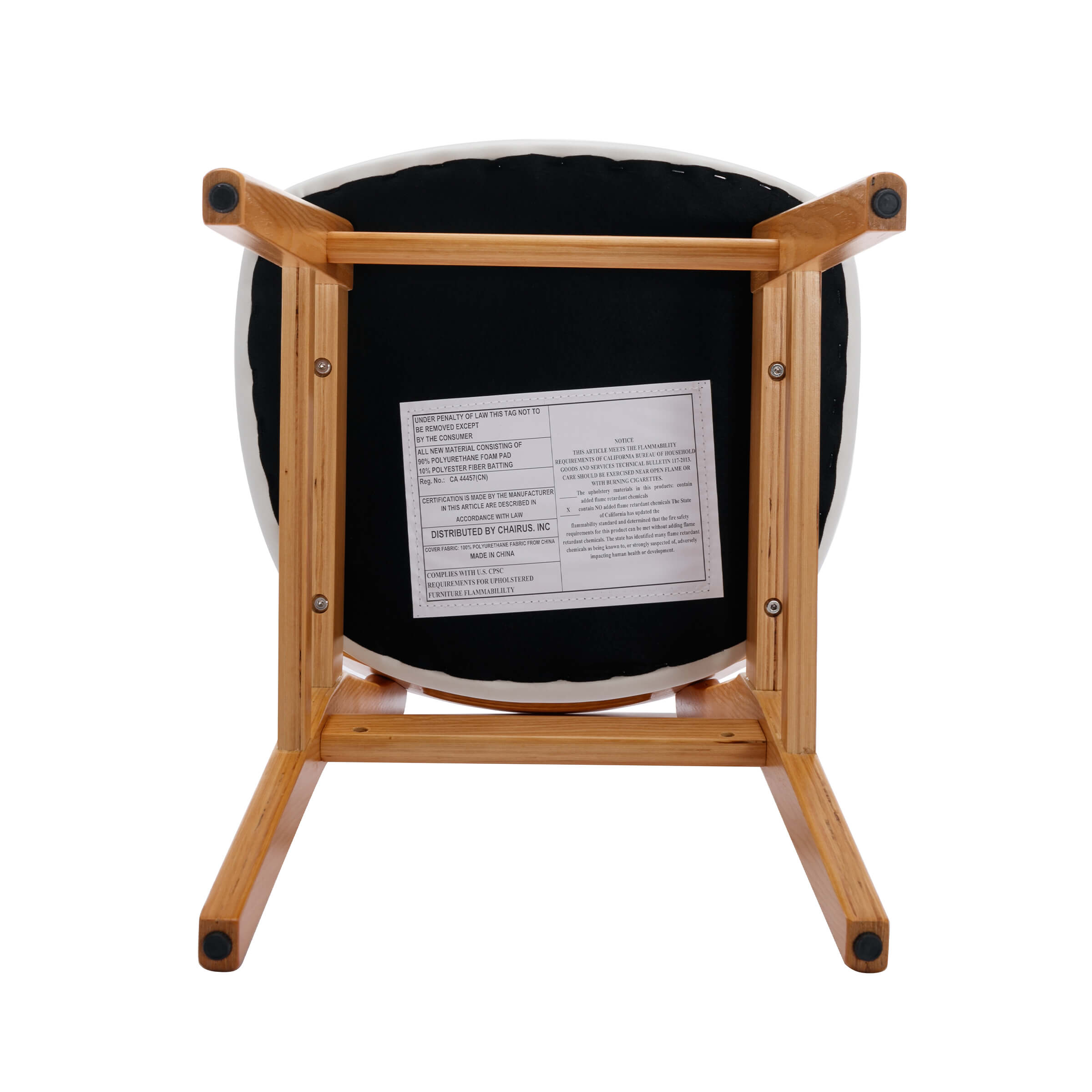 ROCITY Farmhouse Cane Back Dining Chairs Set of 2 - 8009DC