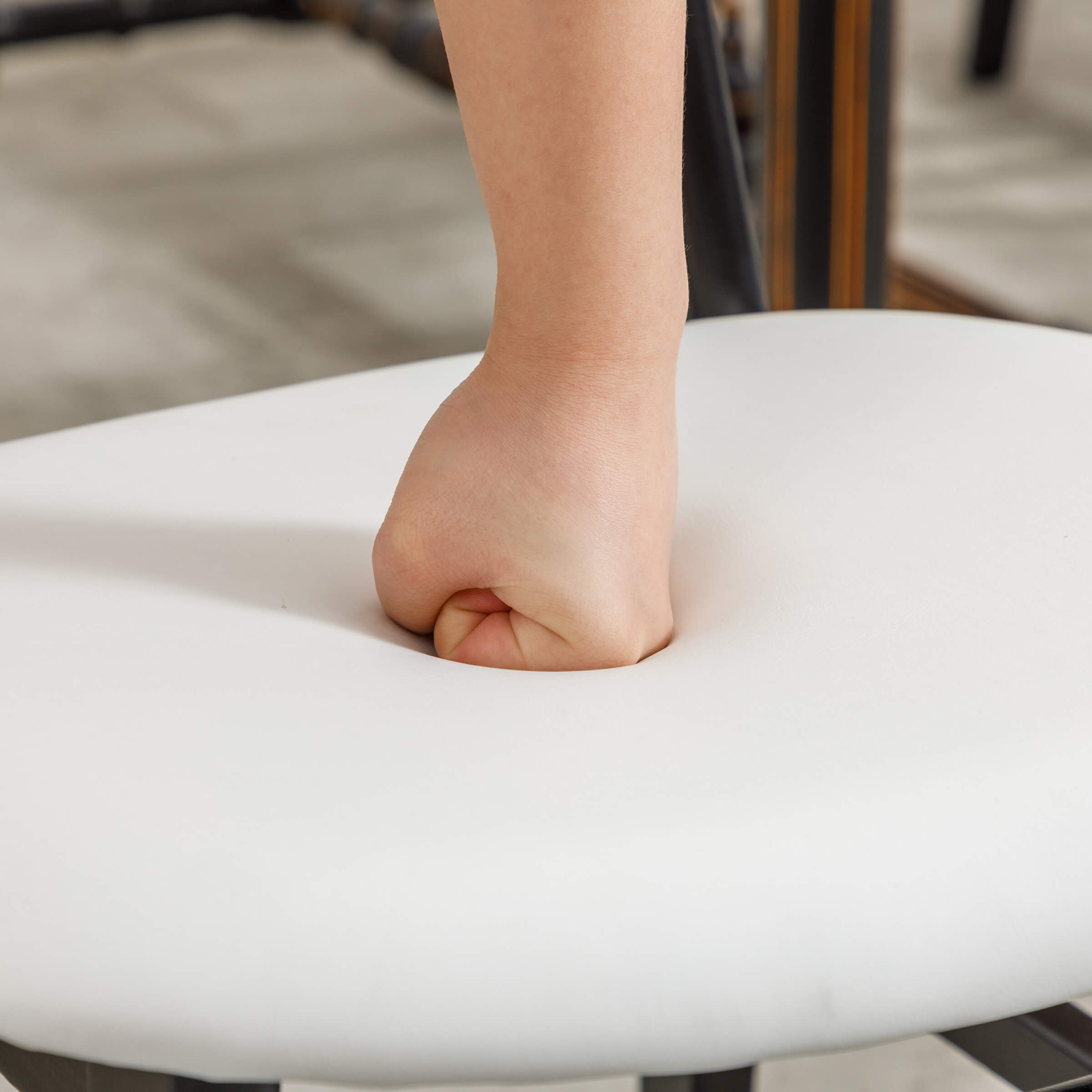 ROCITY Farmhouse Cane Back Dining Chairs Set of 2 - 8009DC