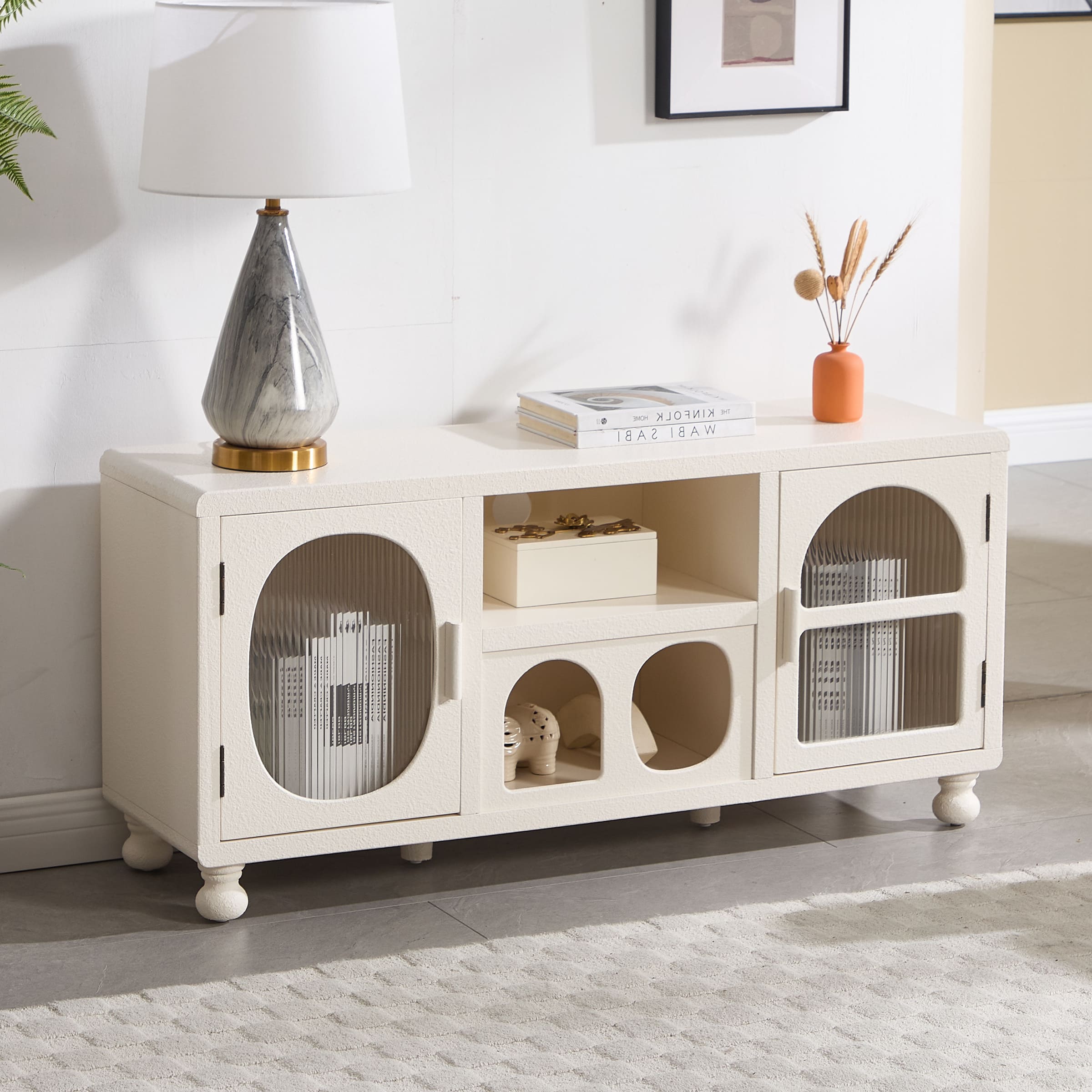 ROCITY Hollow Display Cabinet with Irregular Door - 41538&41539CB