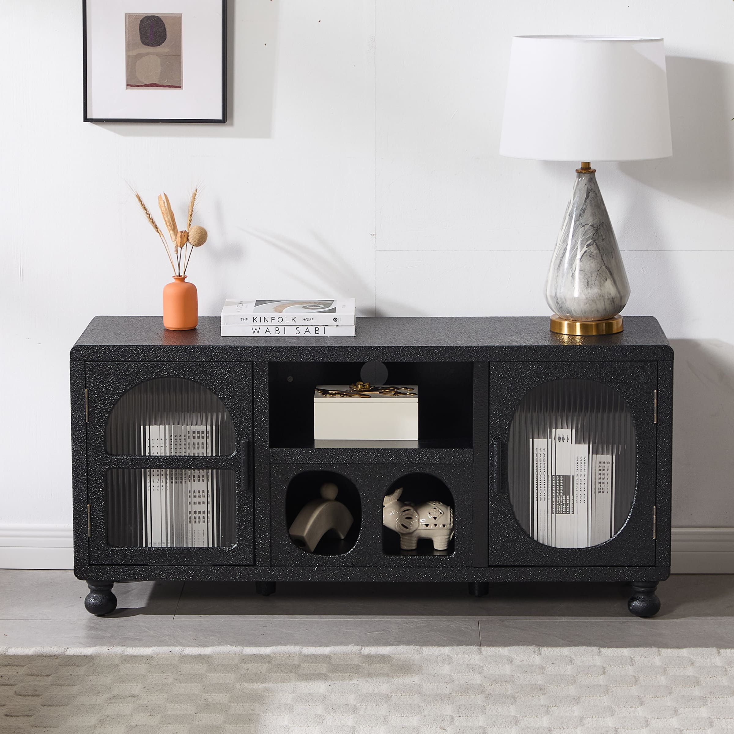 ROCITY Hollow Display Cabinet with Irregular Door - 41538&41539CB