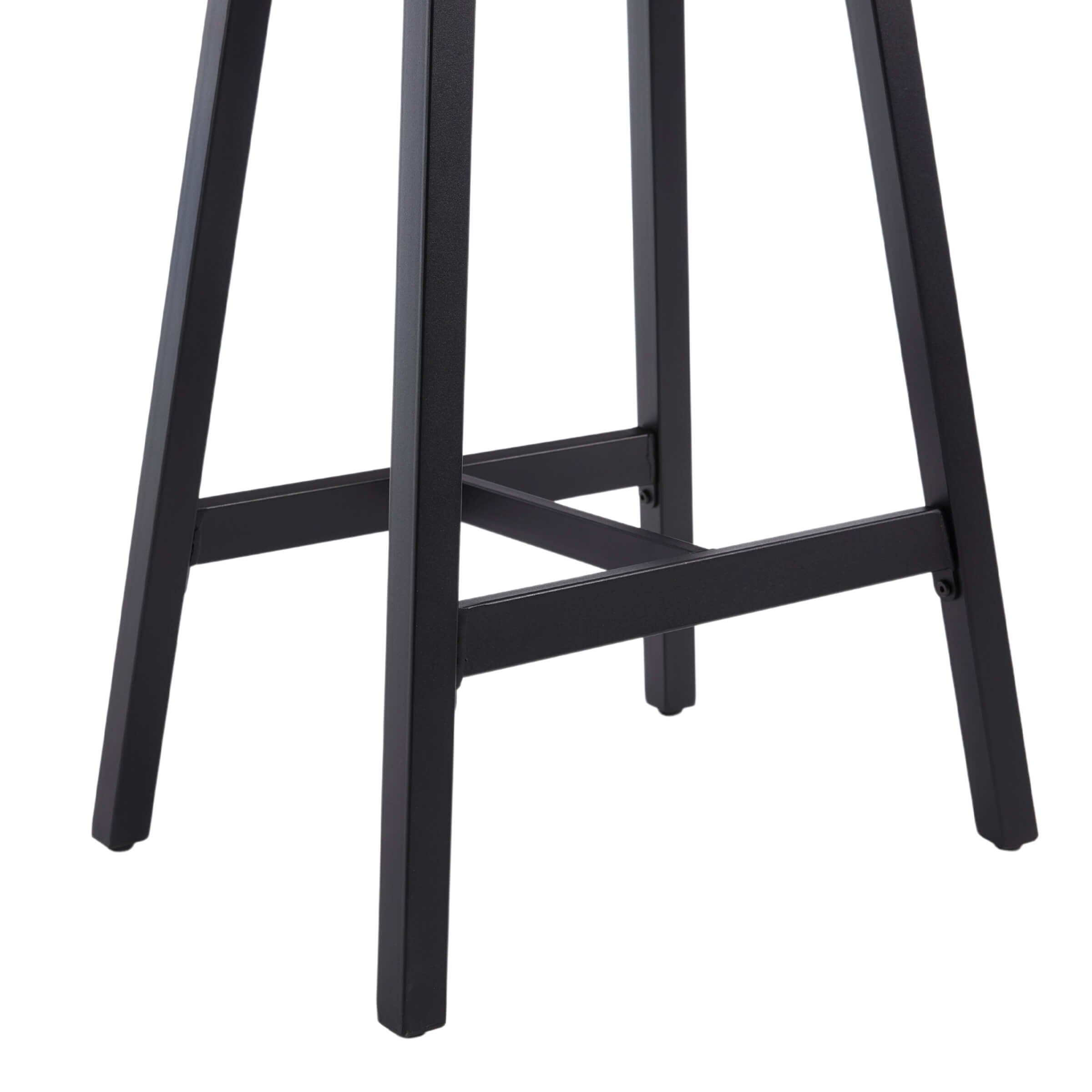 ROCITY Industrial Vintage Saddle Seat Backless Counter Stools Set of 4 - 0519CS