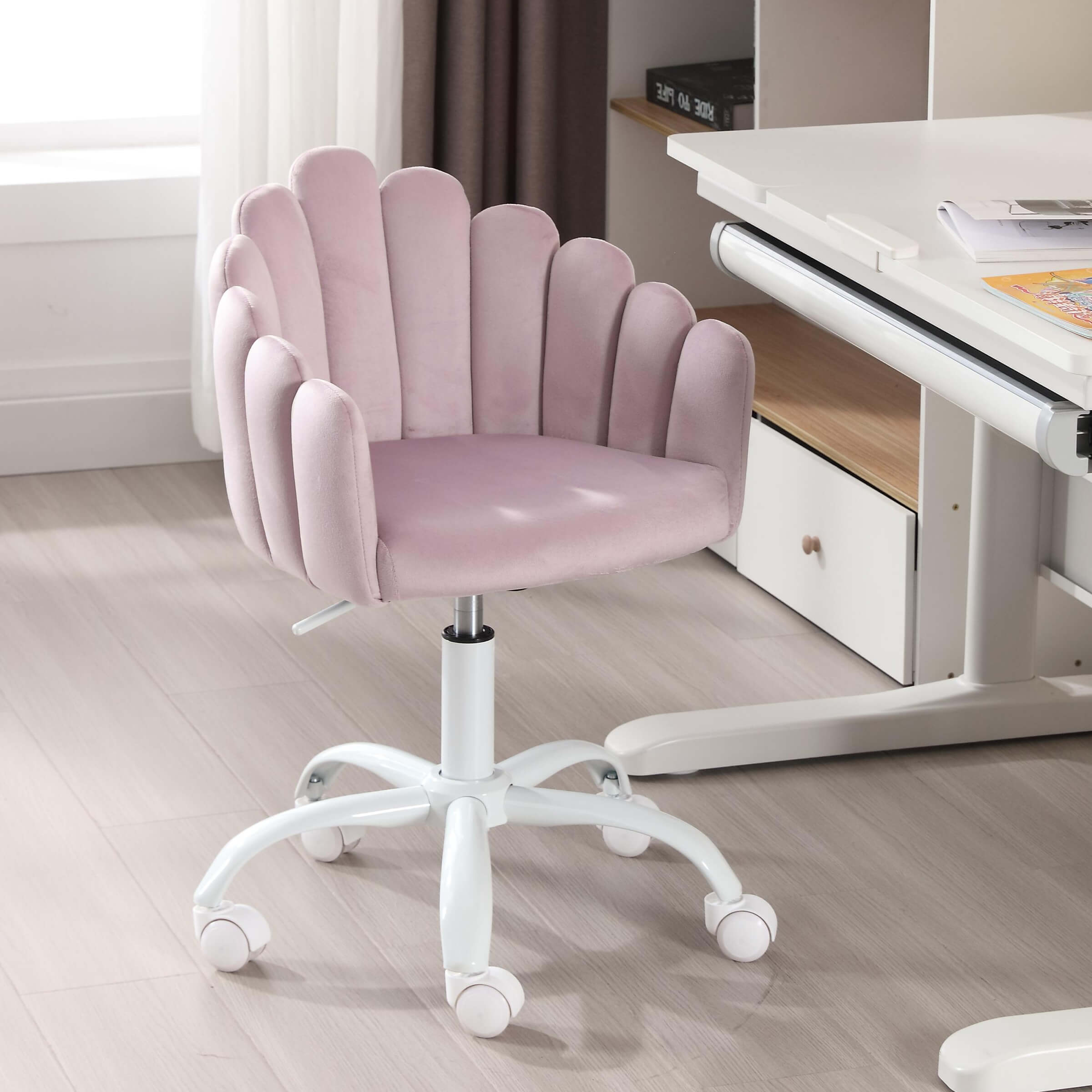 ROCITY Kids Cute Shell Shaped Swivel Adjustable Desk Chair 1 PCS - X403KC