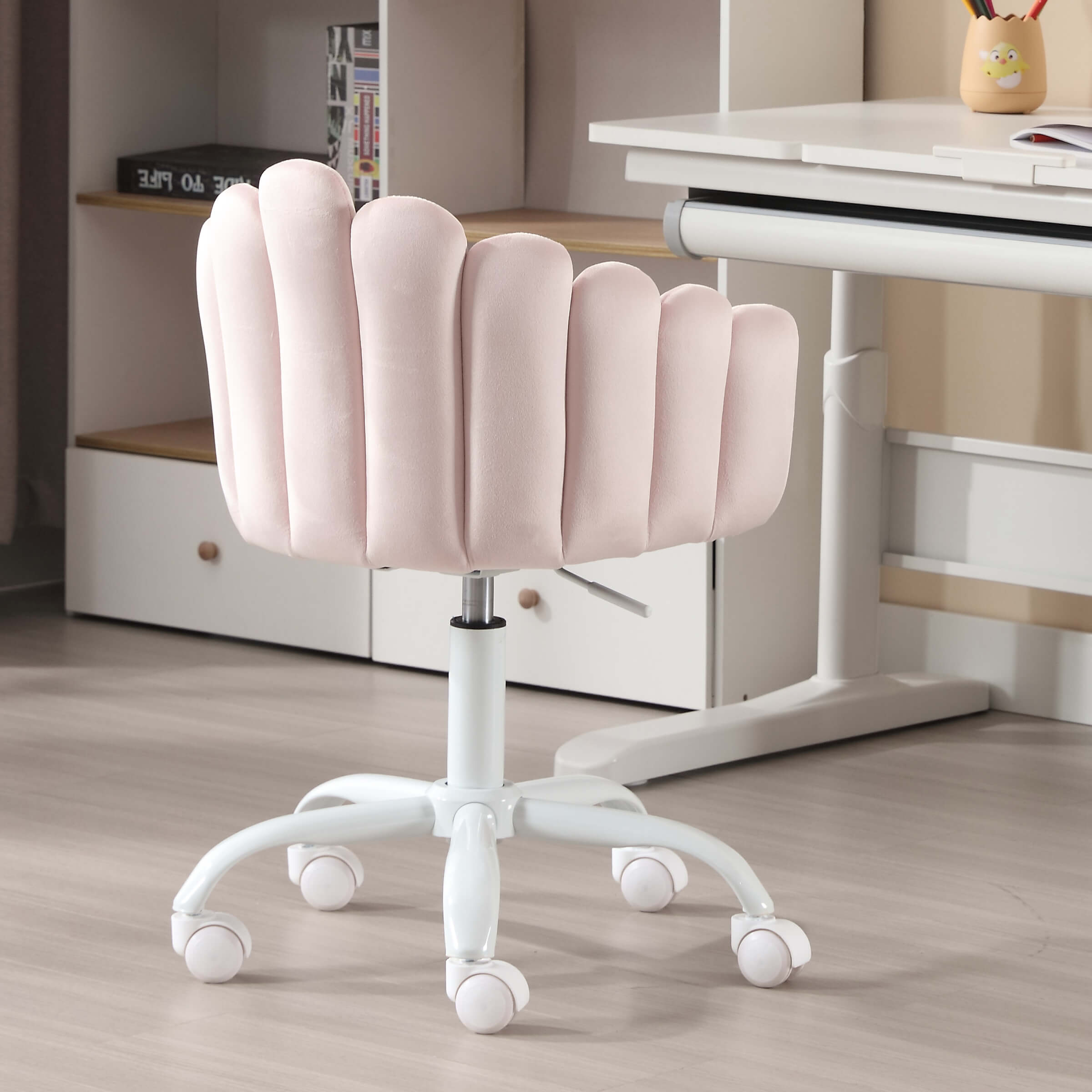 ROCITY Kids Cute Shell Shaped Swivel Adjustable Desk Chair 1 PCS - X403KC