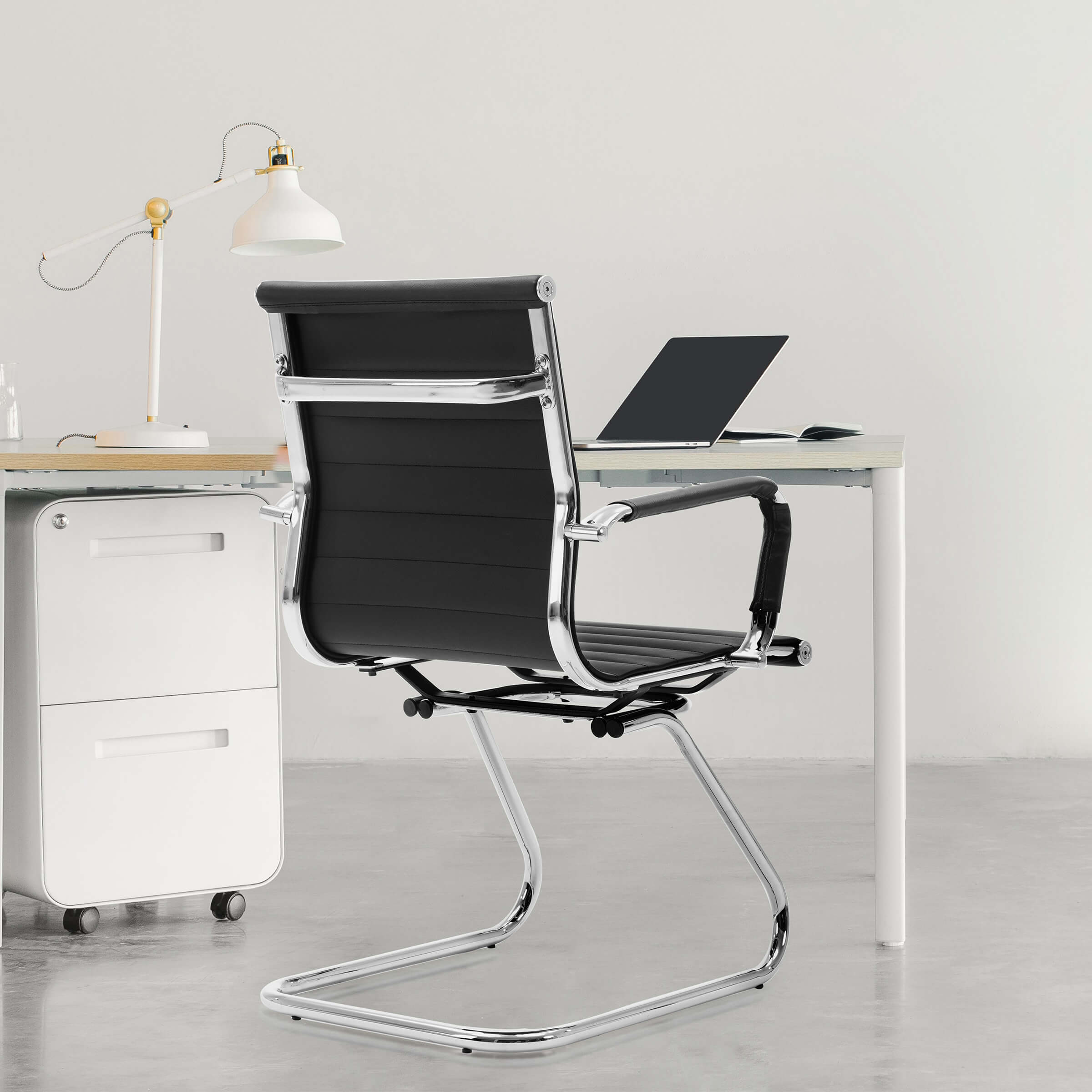 ROCITY Leather Office Guest Chair Set of 2 - X401OC