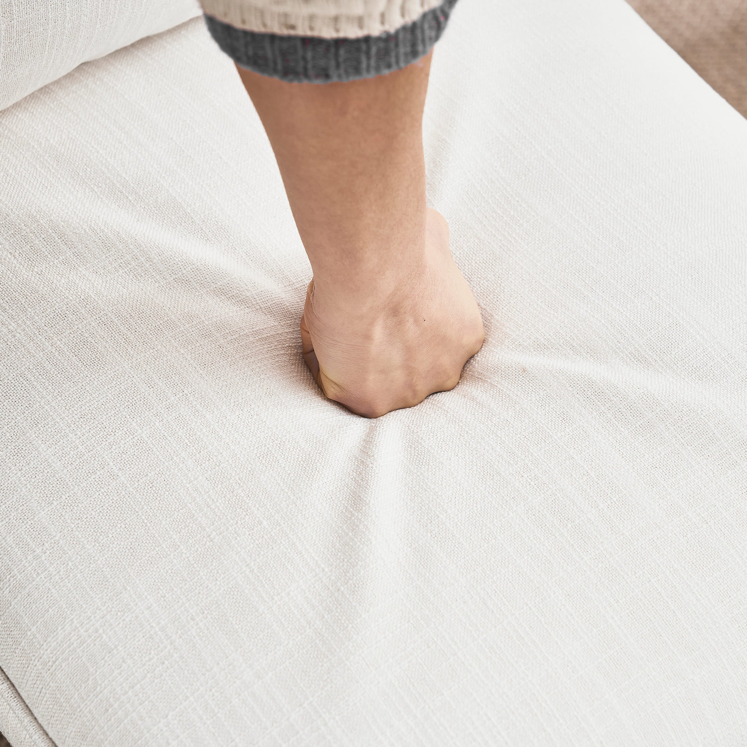 Janoray Linen Cushion Back Dining Chairs Set of 2 - 1007DC