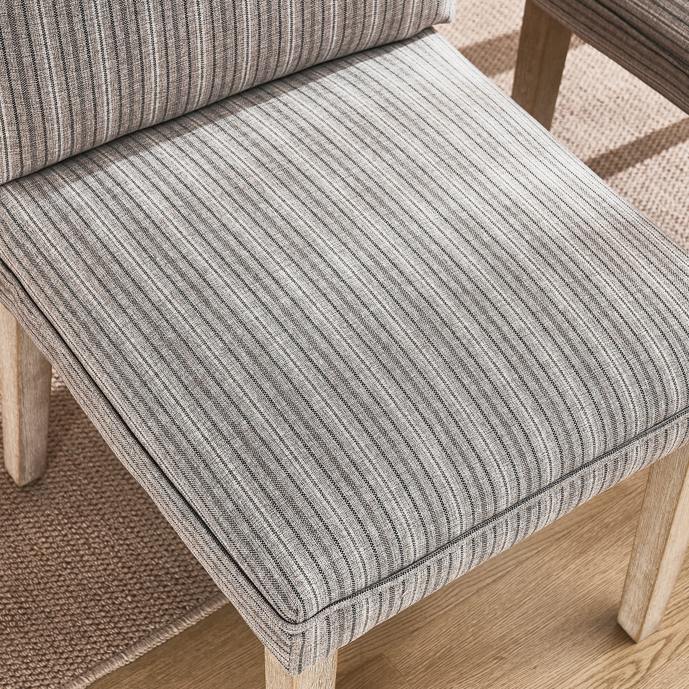 Janoray Linen Cushion Back Dining Chairs Set of 2 - 1007DC