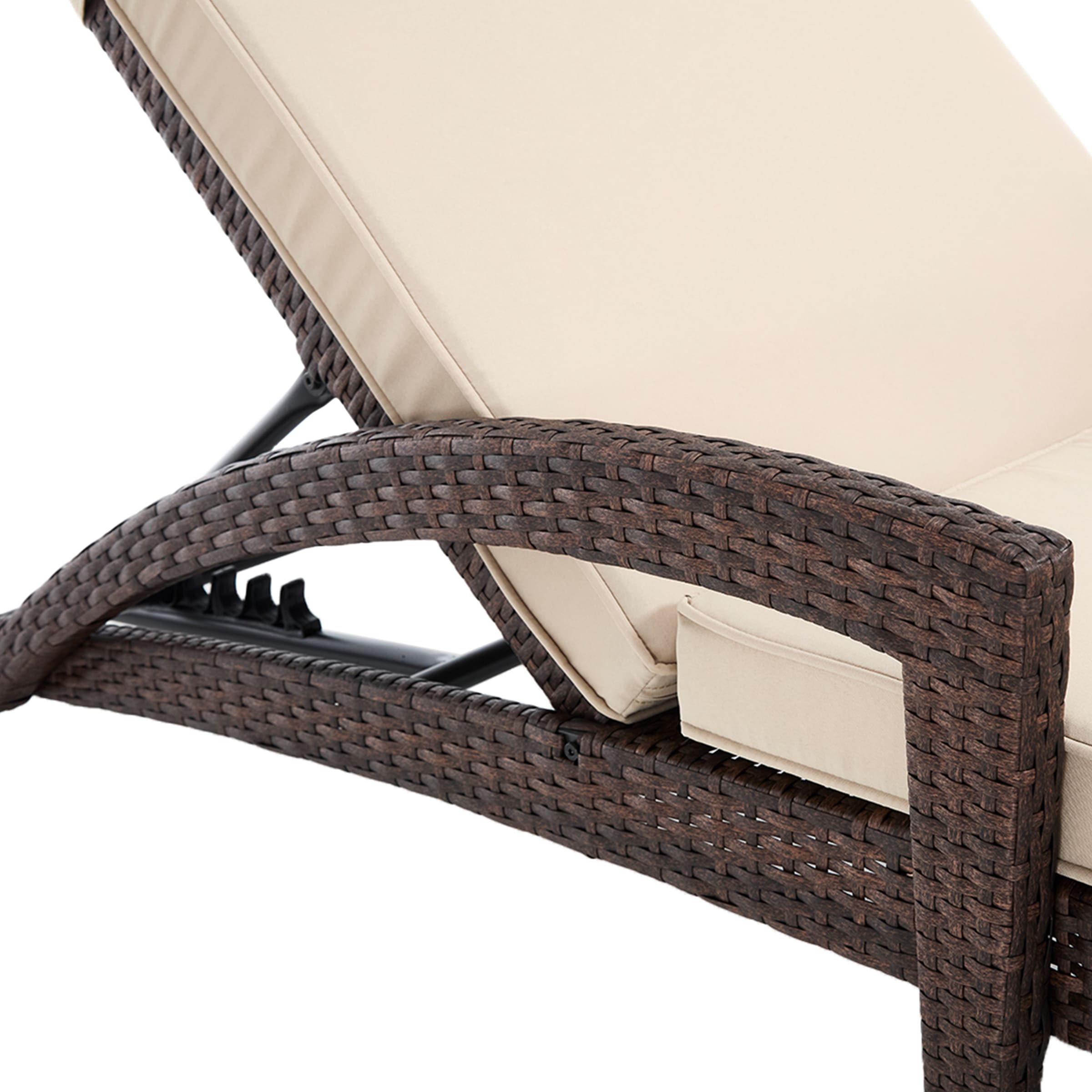 ROCITY Lounge Outdoor Chairs with Wheels Set of 2 - 2401RO