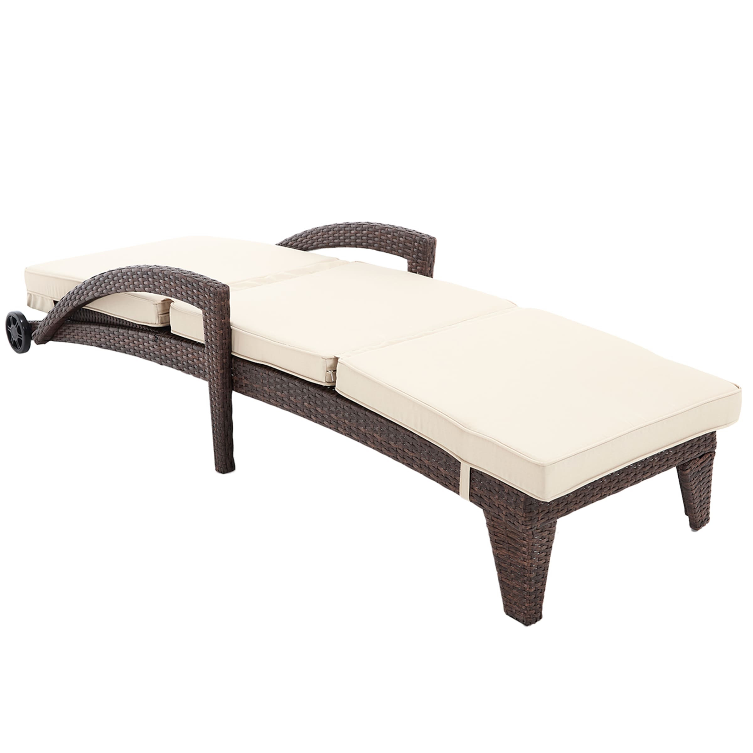 ROCITY Lounge Outdoor Chairs with Wheels Set of 2 - 2401RO