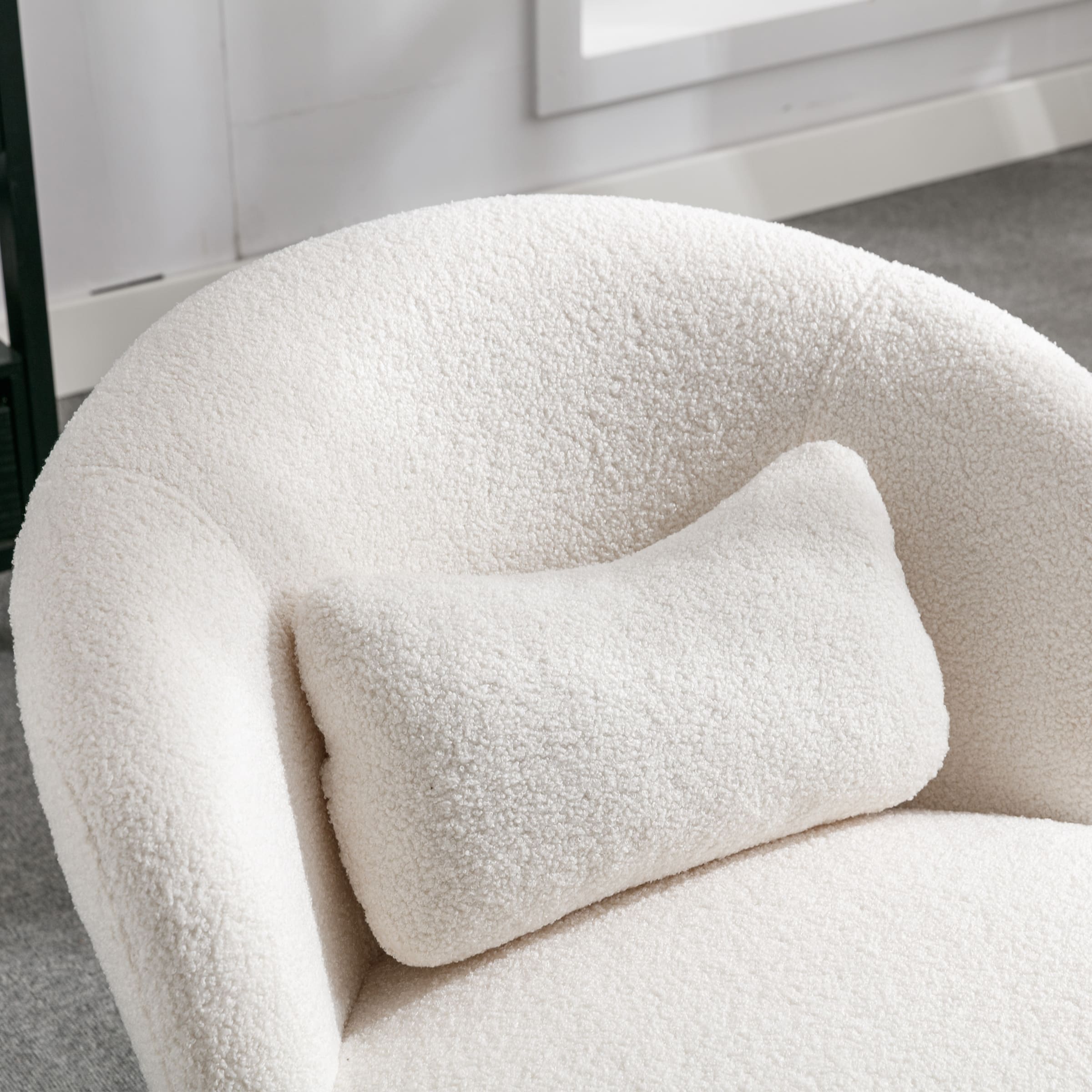 ROCITY Modern Accent Chair with Lumbar Pillow 1 PCS -19040AC