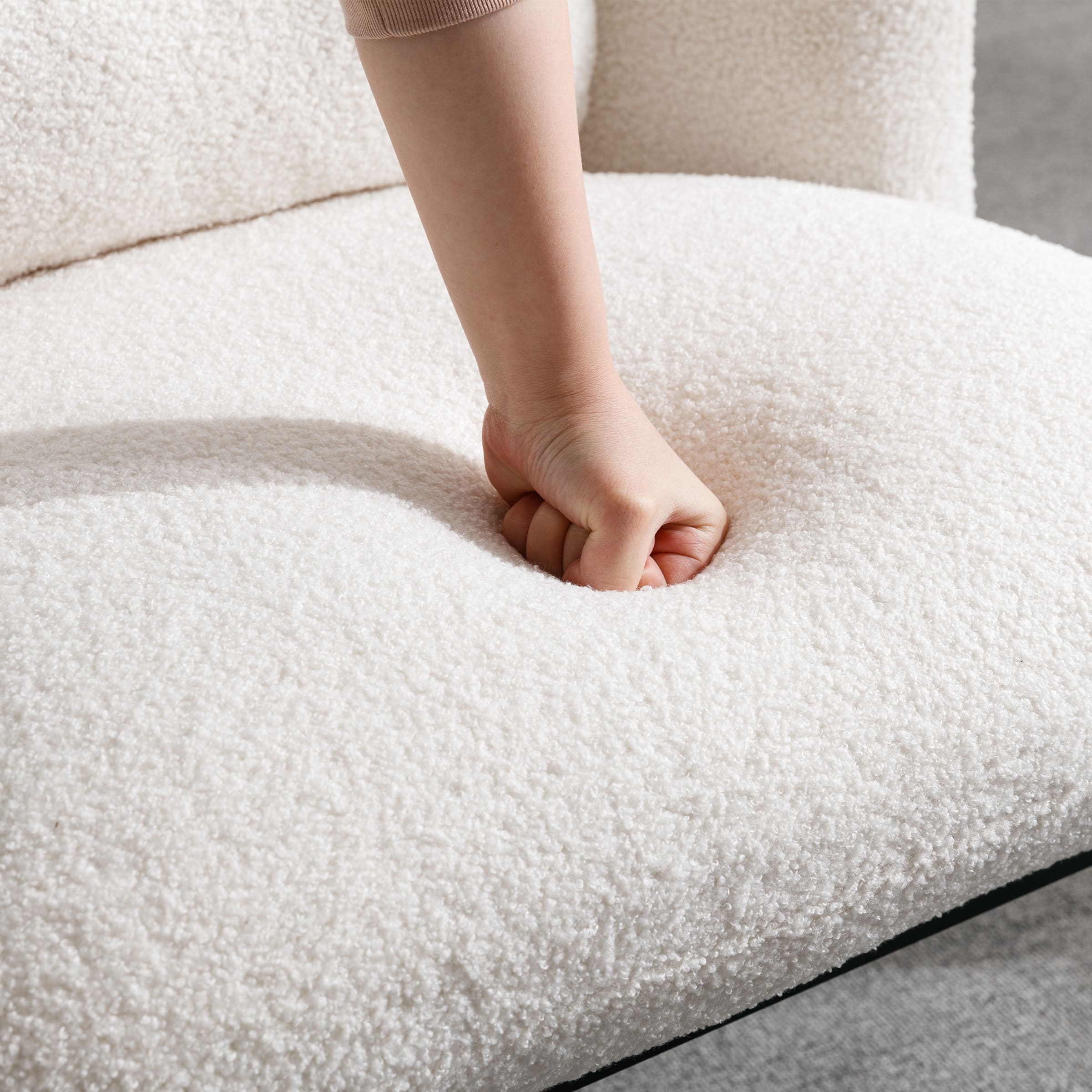 ROCITY Modern Accent Chair with Lumbar Pillow 1 PCS -19040AC