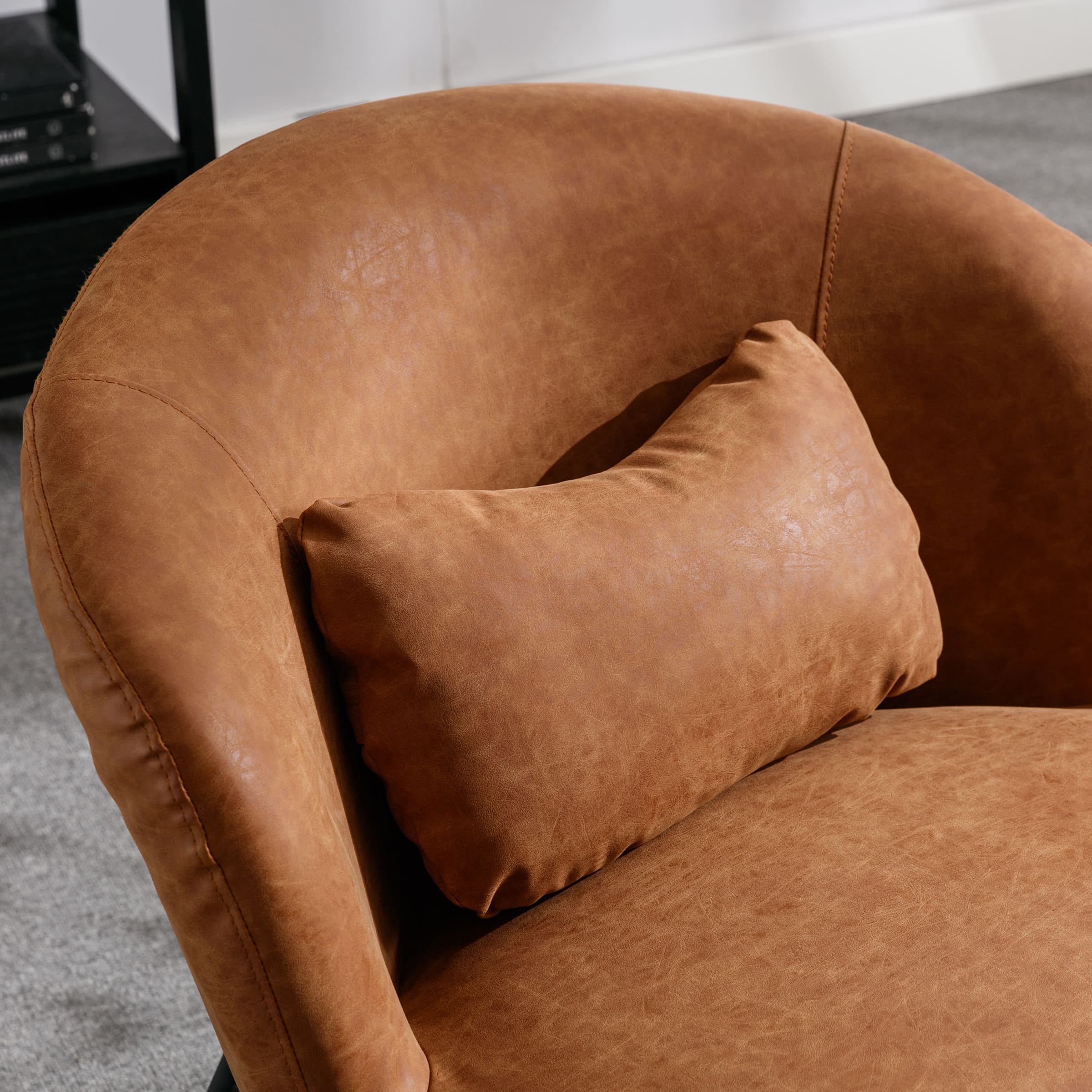 ROCITY Modern Accent Chair with Lumbar Pillow 1 PCS -19040AC