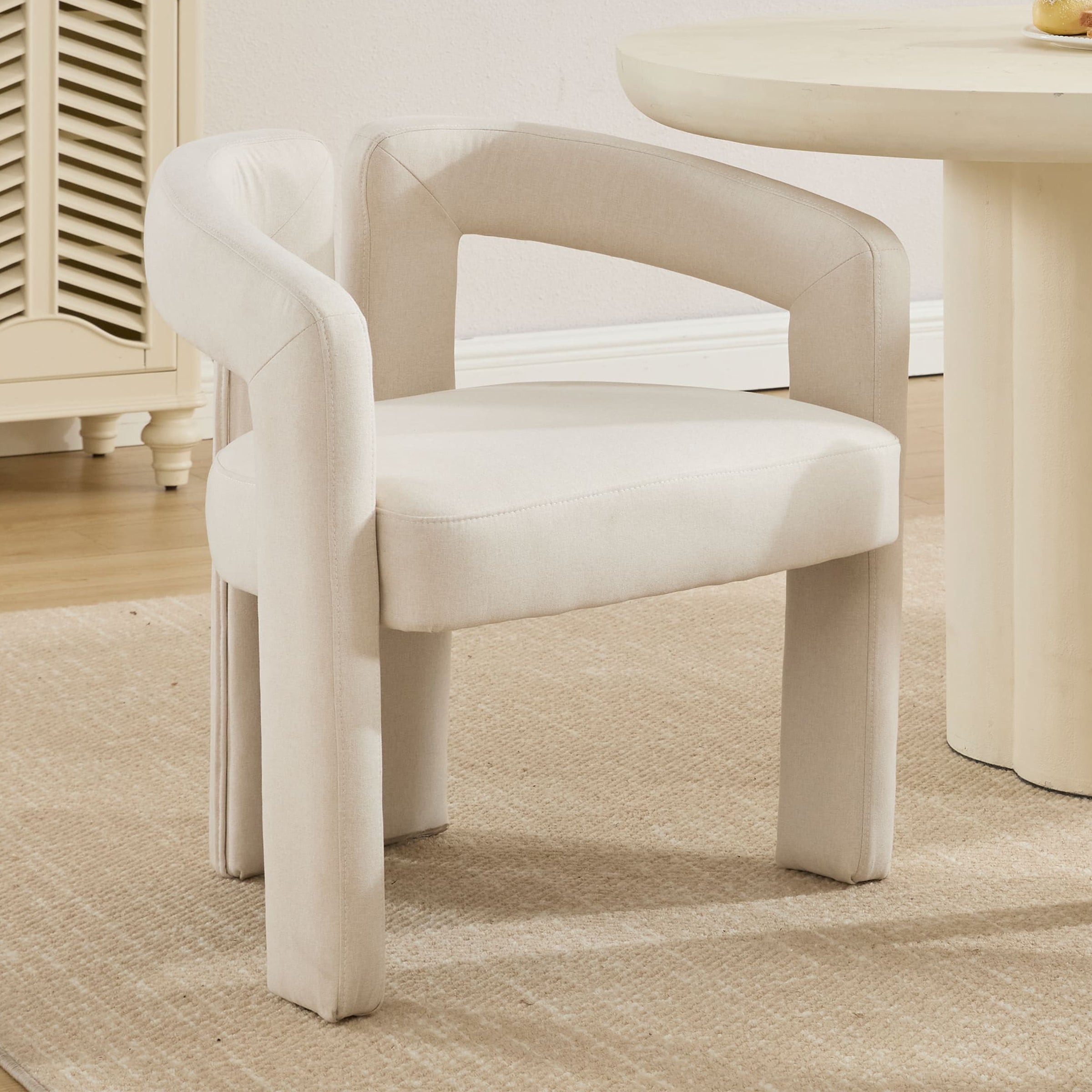 ROCITY Modern Barrel Dining Chair 1 PCS - 10068DC