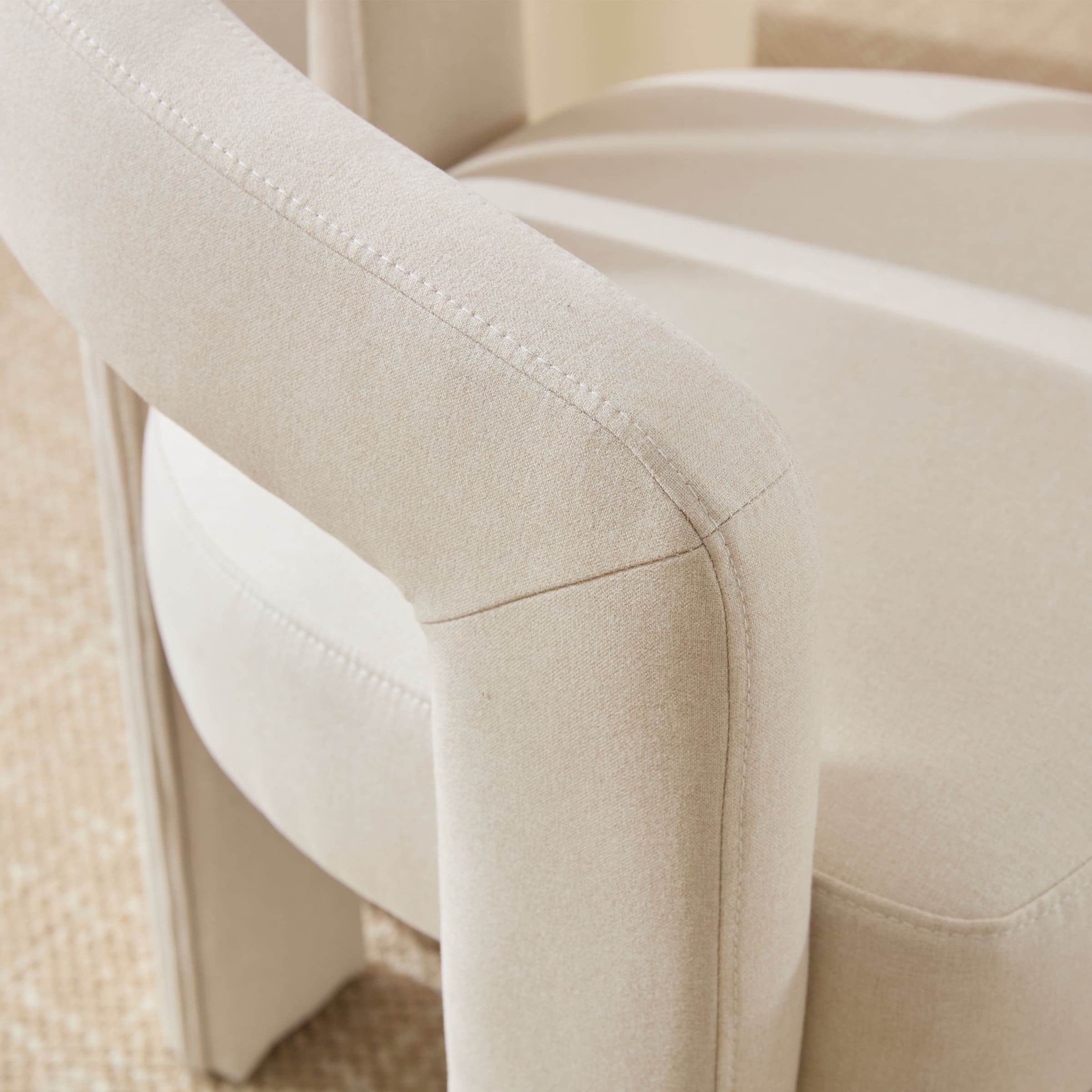 ROCITY Modern Barrel Dining Chair 1 PCS - 10068DC