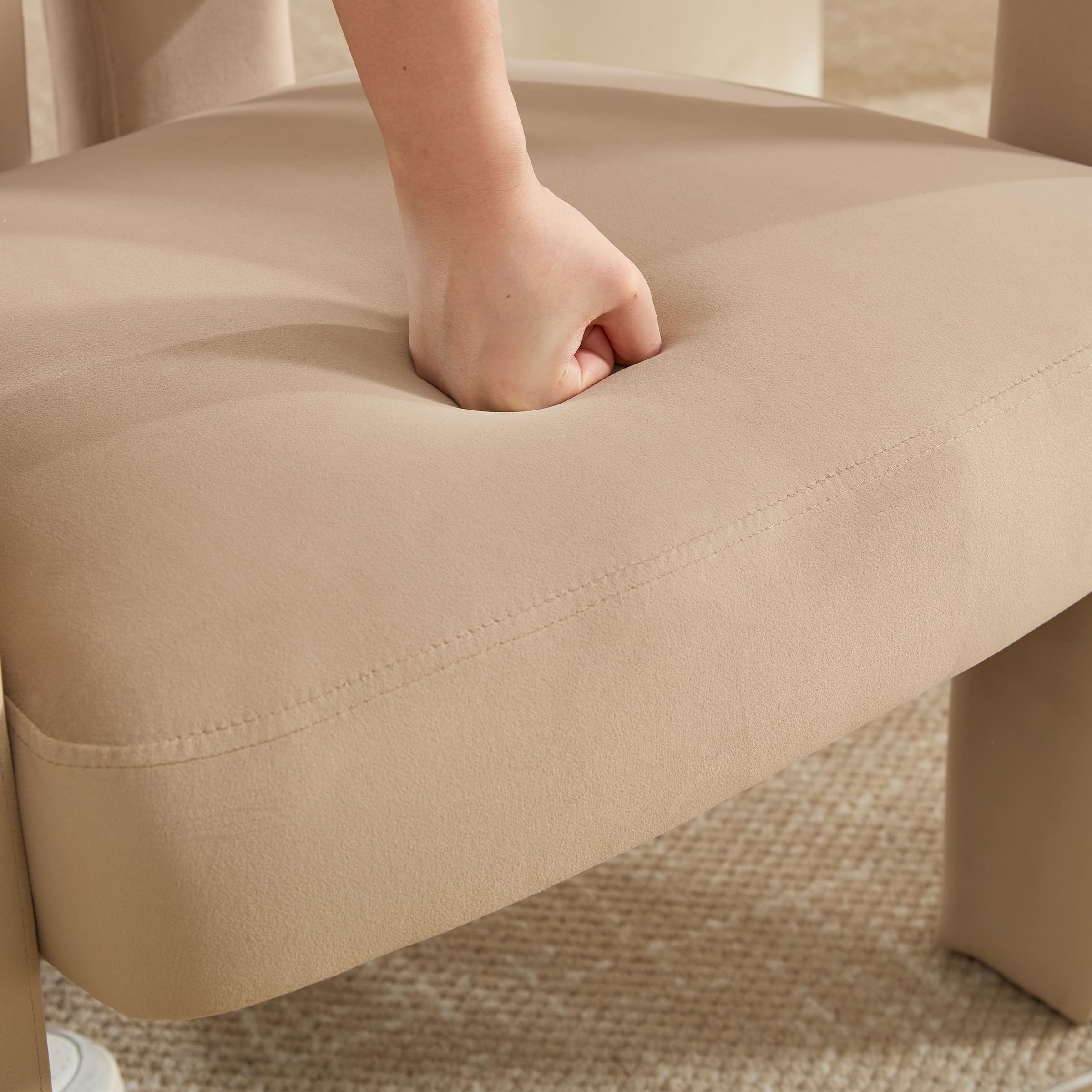 ROCITY Modern Barrel Dining Chair 1 PCS - 10068DC