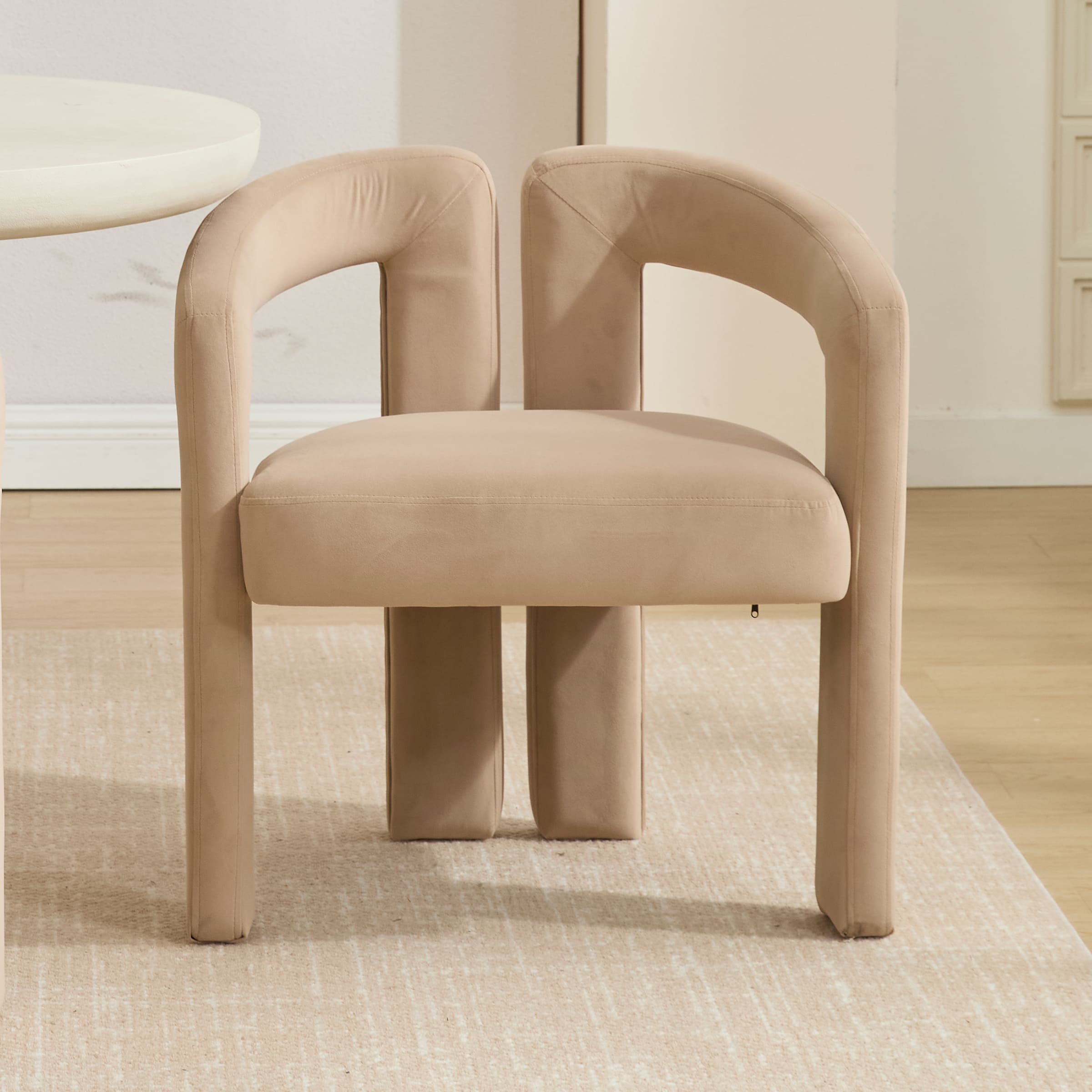 ROCITY Modern Barrel Dining Chair 1 PCS - 10068DC