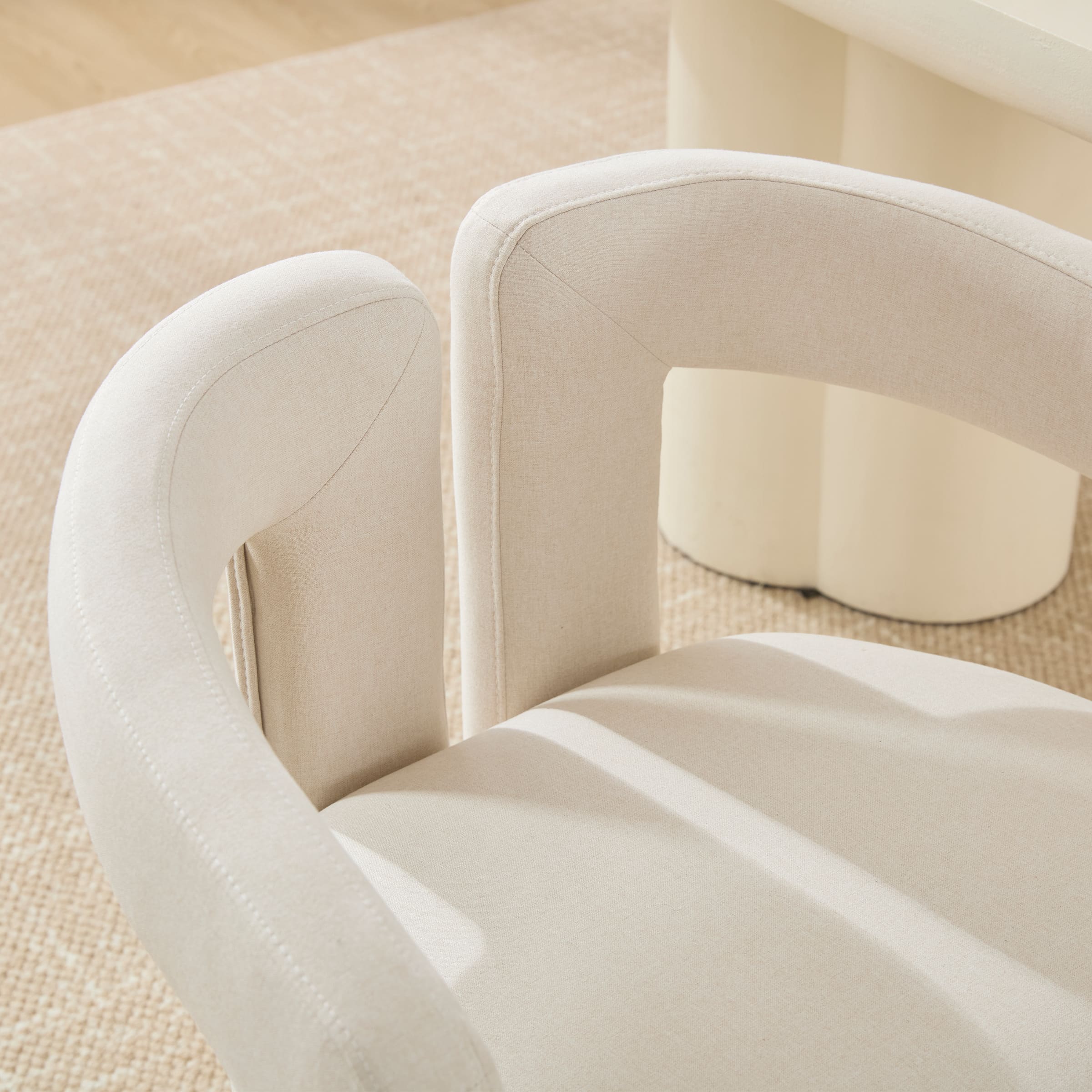 ROCITY Modern Barrel Dining Chair 1 PCS - 10068DC