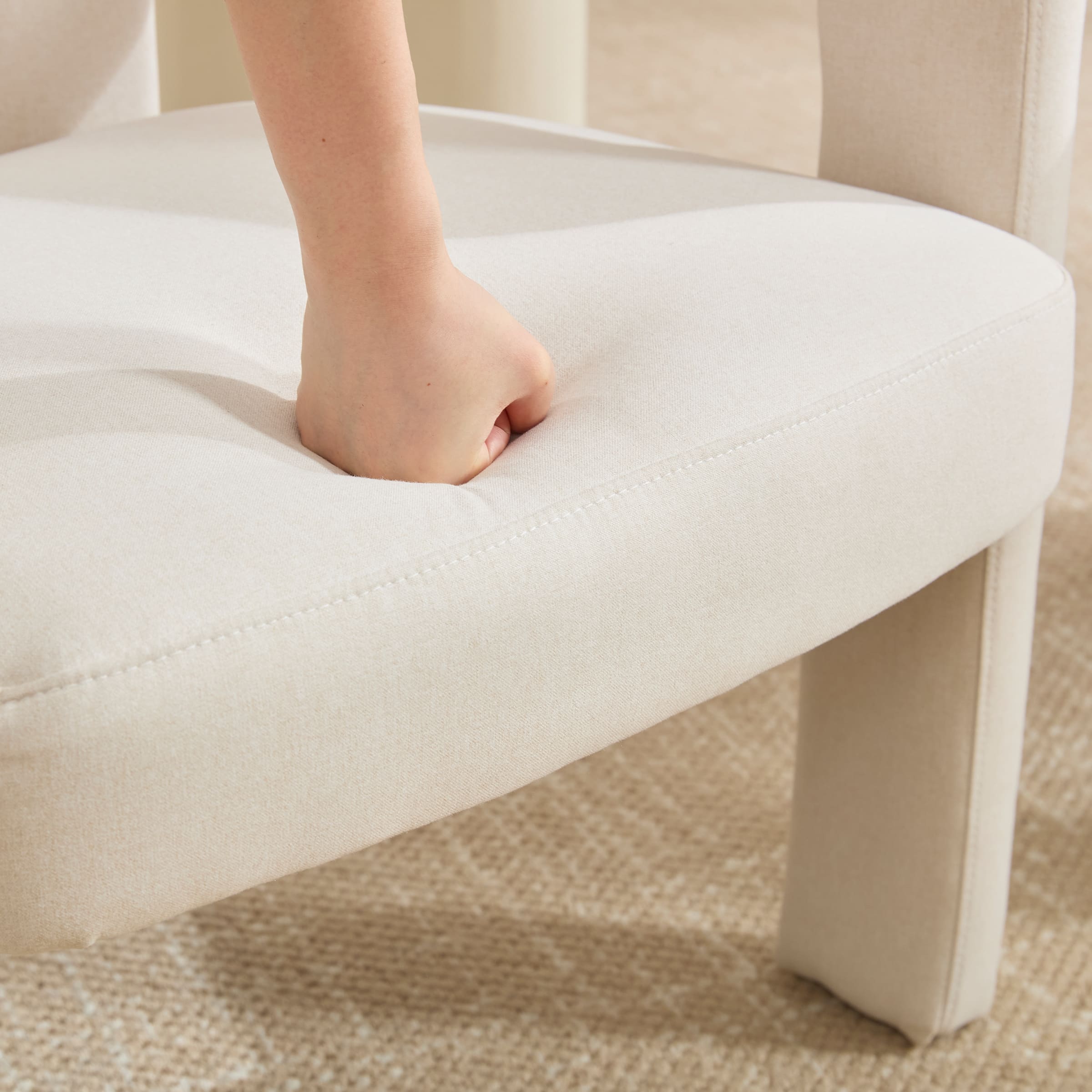 ROCITY Modern Barrel Dining Chair 1 PCS - 10068DC