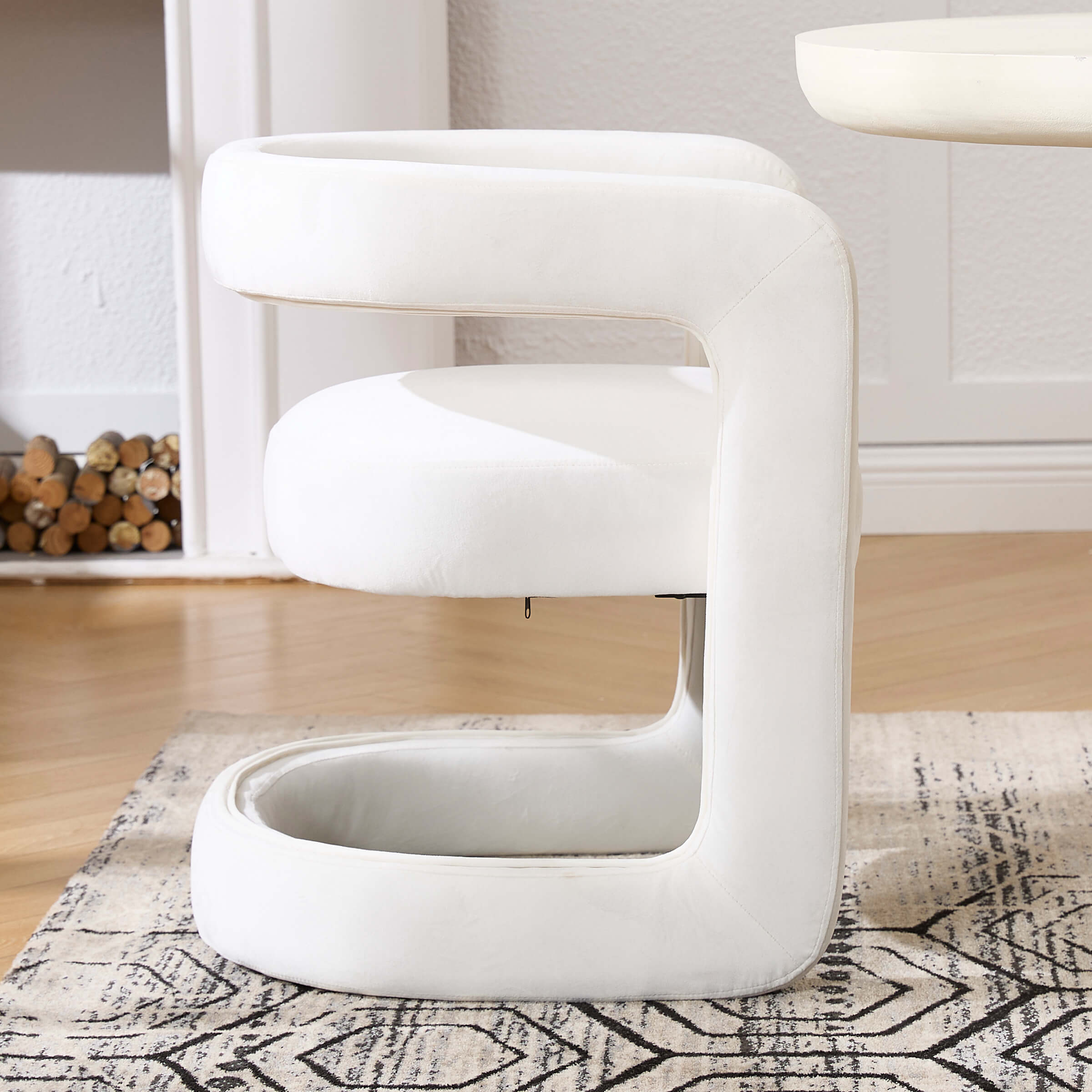 ROCITY Modern Barrel Dining Room Chair 1 PCS - 10063DC