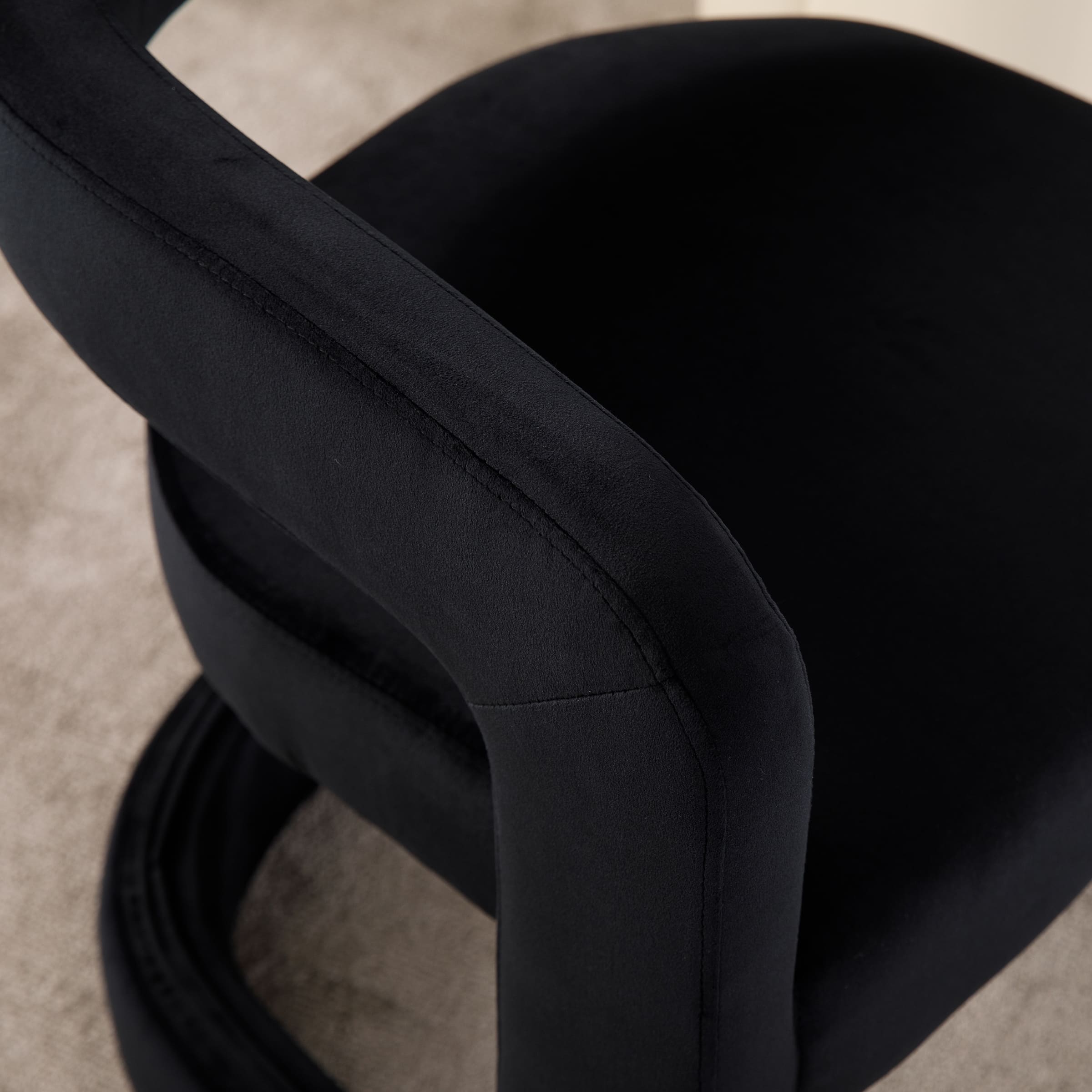 ROCITY Modern Barrel Dining Room Chair 1 PCS - 10063DC