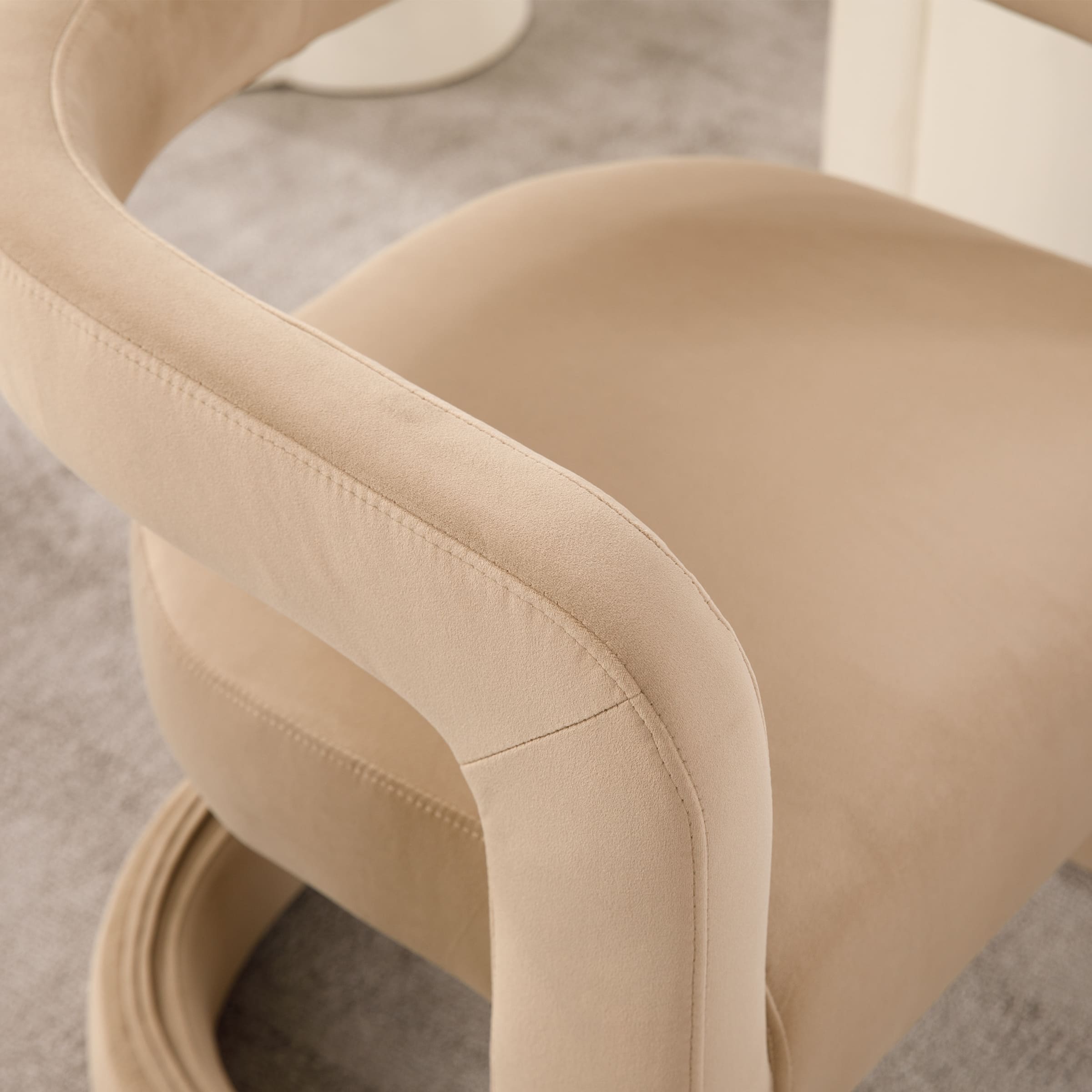 ROCITY Modern Barrel Dining Room Chair 1 PCS - 10063DC