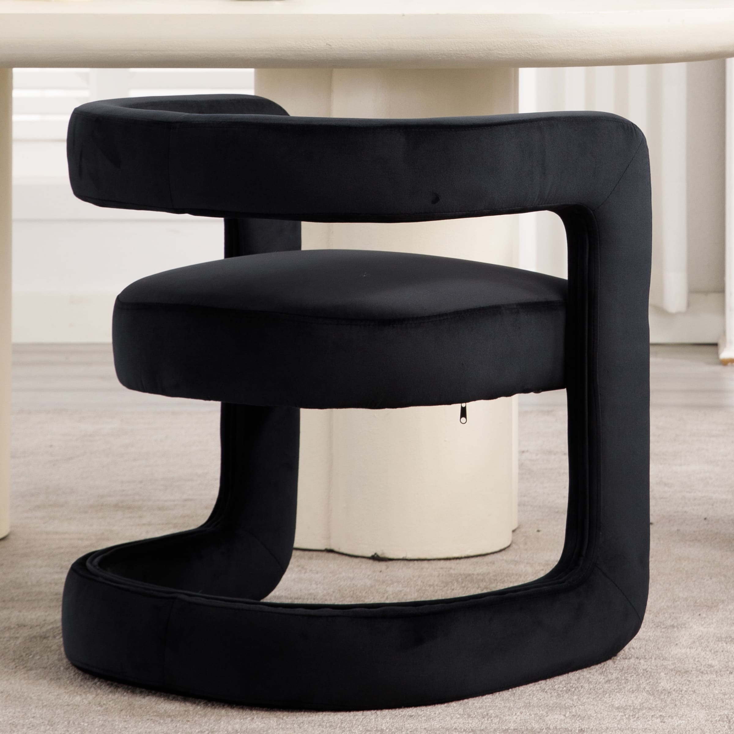 ROCITY Modern Barrel Dining Room Chair 1 PCS - 10063DC