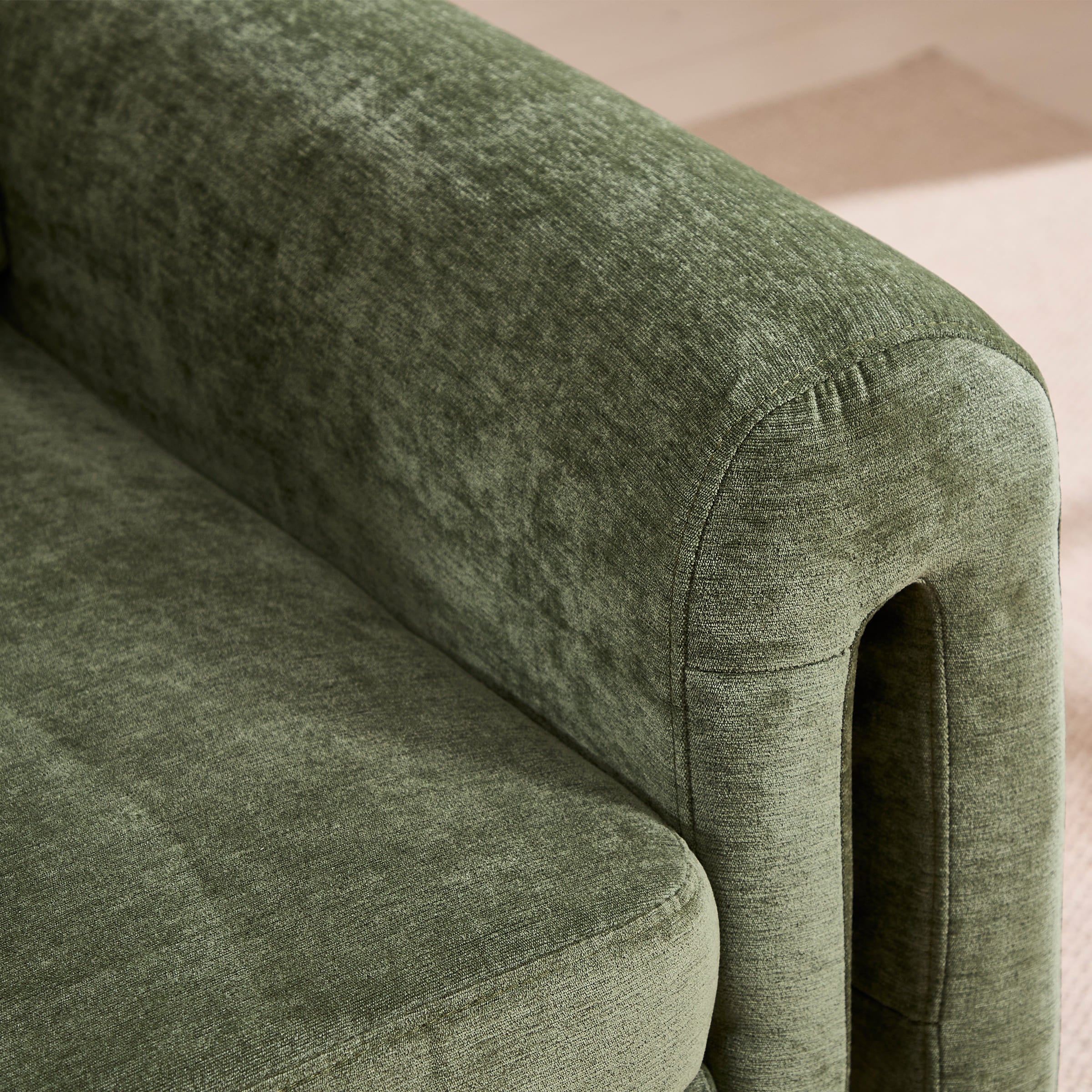 ROCITY Modern Chenille Upholstered Accent Armchair 1 PCS - 7103AC