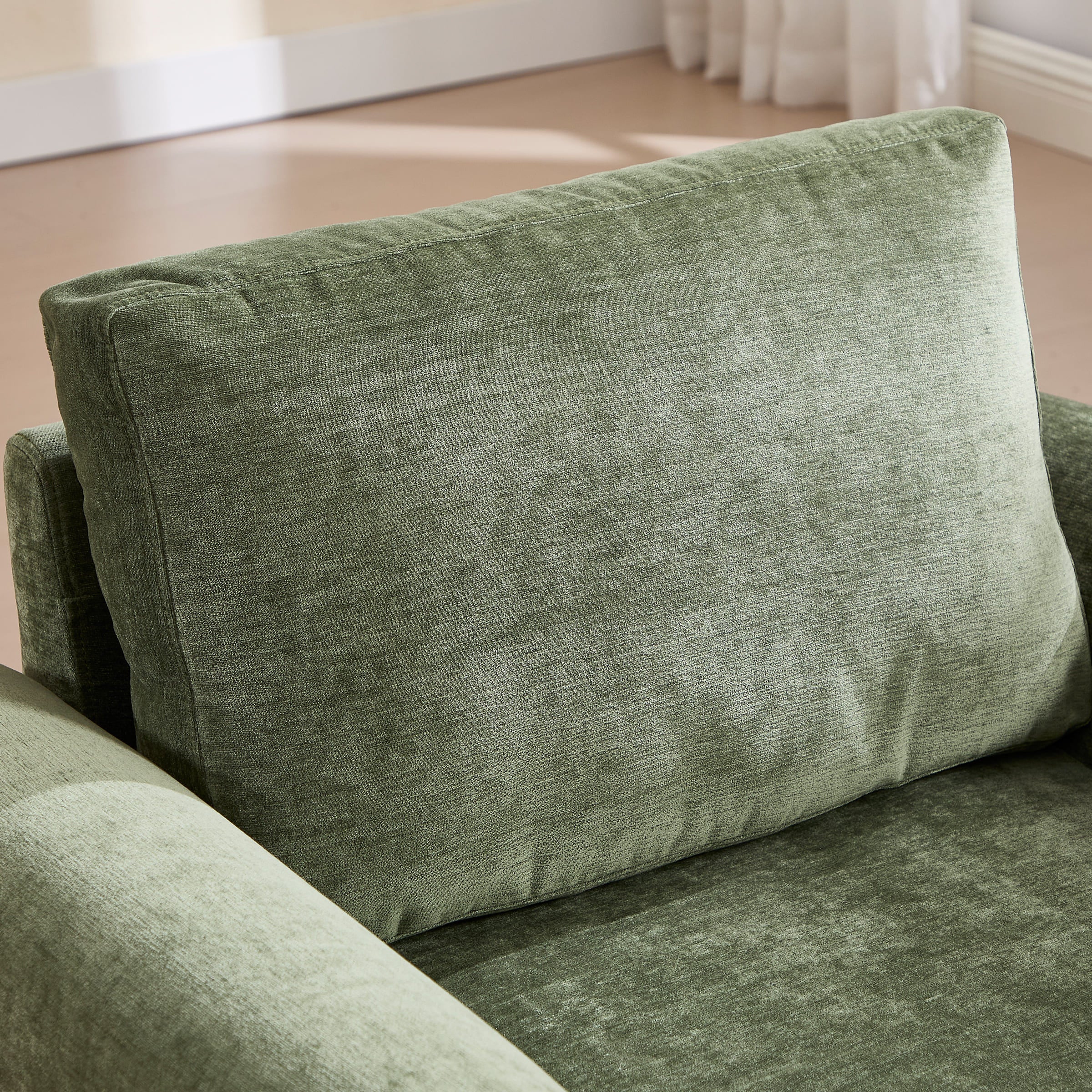 ROCITY Modern Chenille Upholstered Accent Armchair 1 PCS - 7103AC