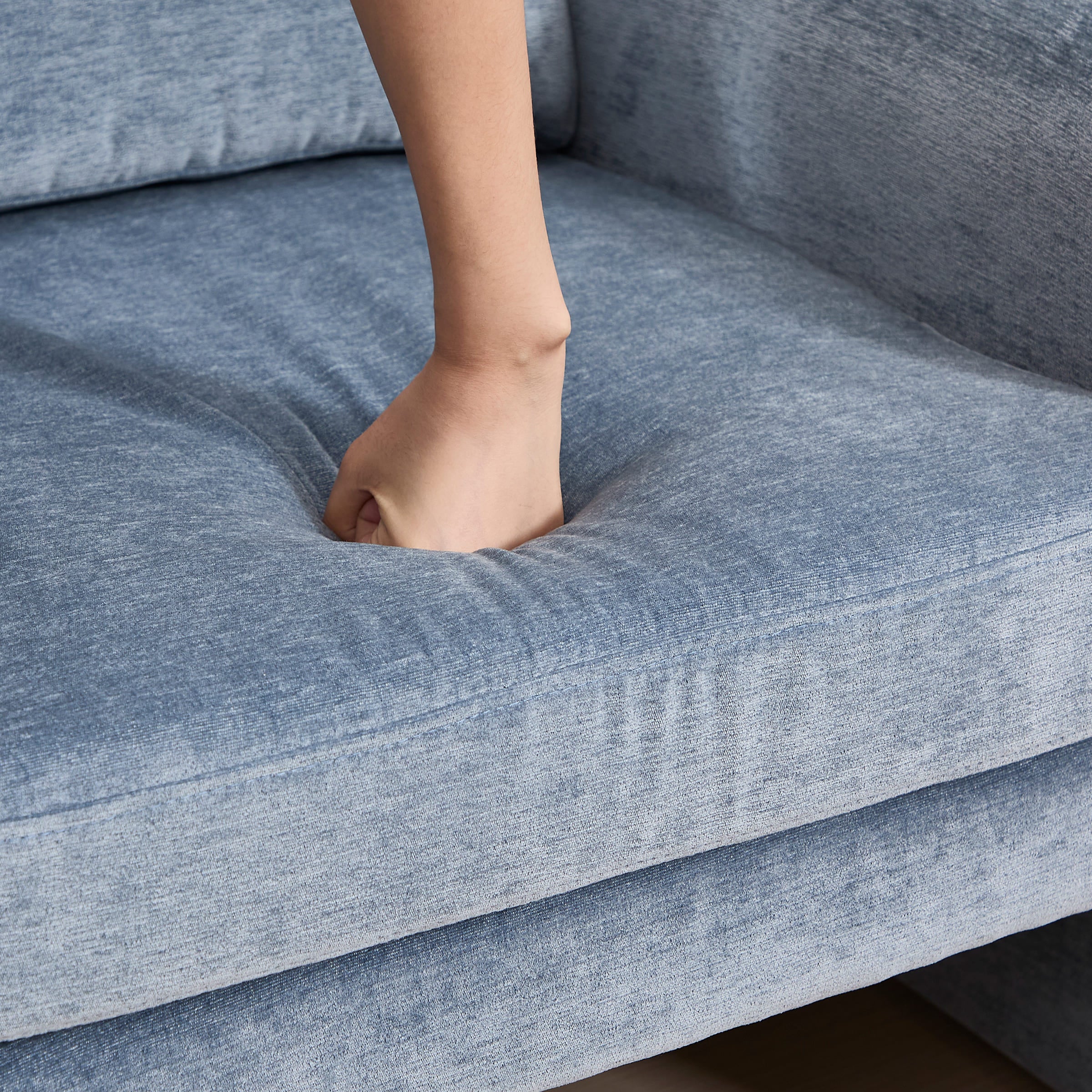 ROCITY Modern Chenille Upholstered Accent Armchair 1 PCS - 7103AC