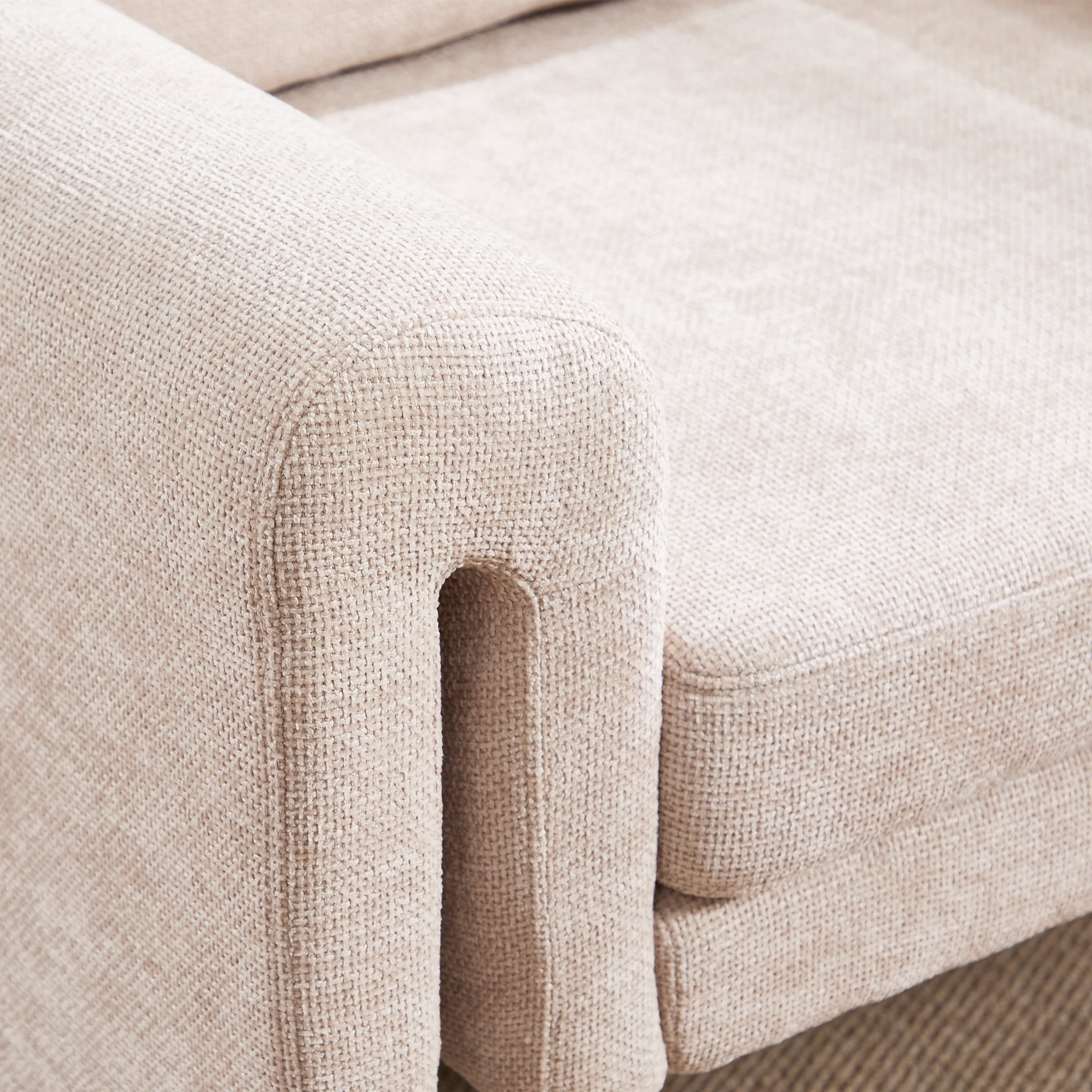 ROCITY Modern Chenille Upholstered Accent Armchair 1 PCS - 7103AC