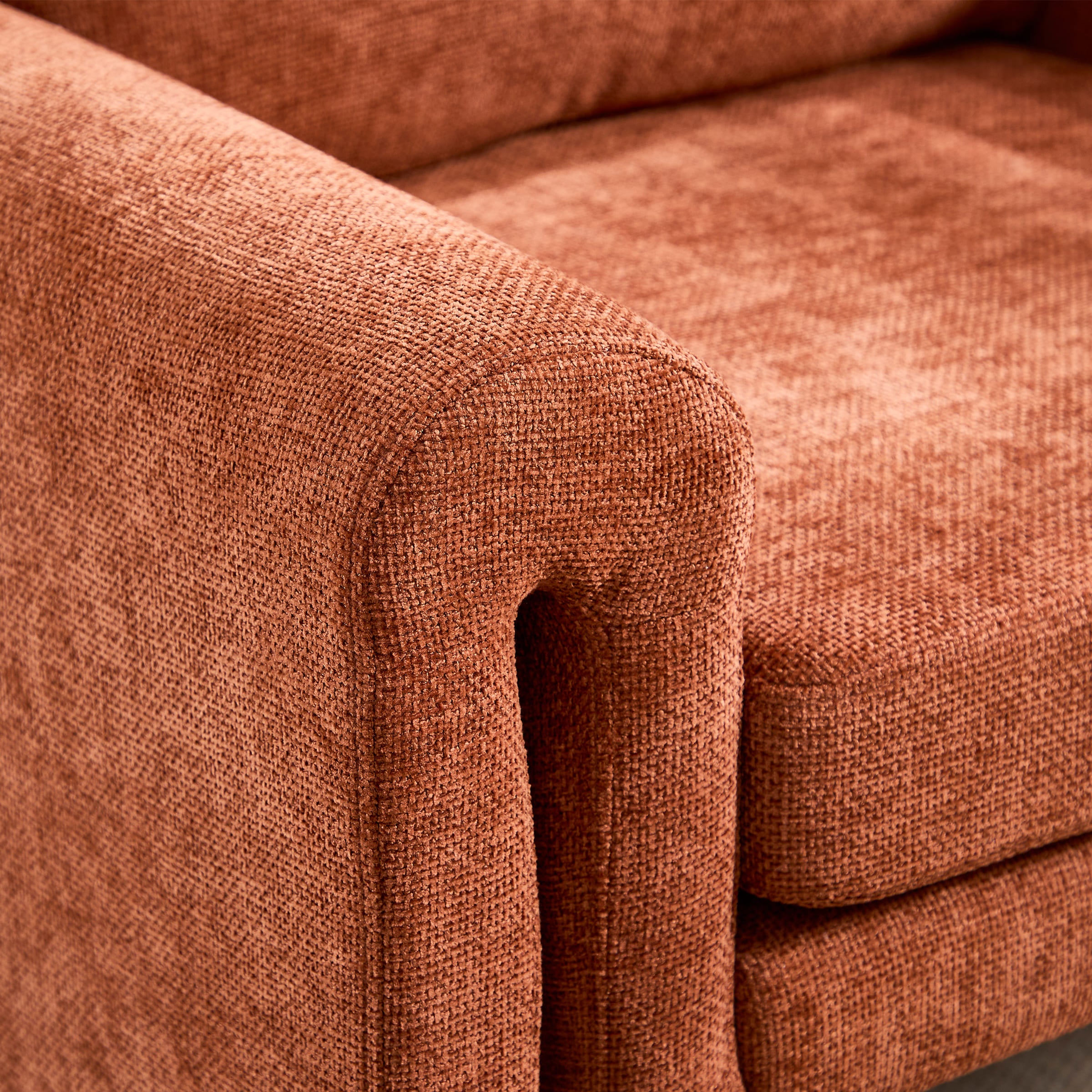 ROCITY Modern Chenille Upholstered Accent Armchair 1 PCS - 7103AC