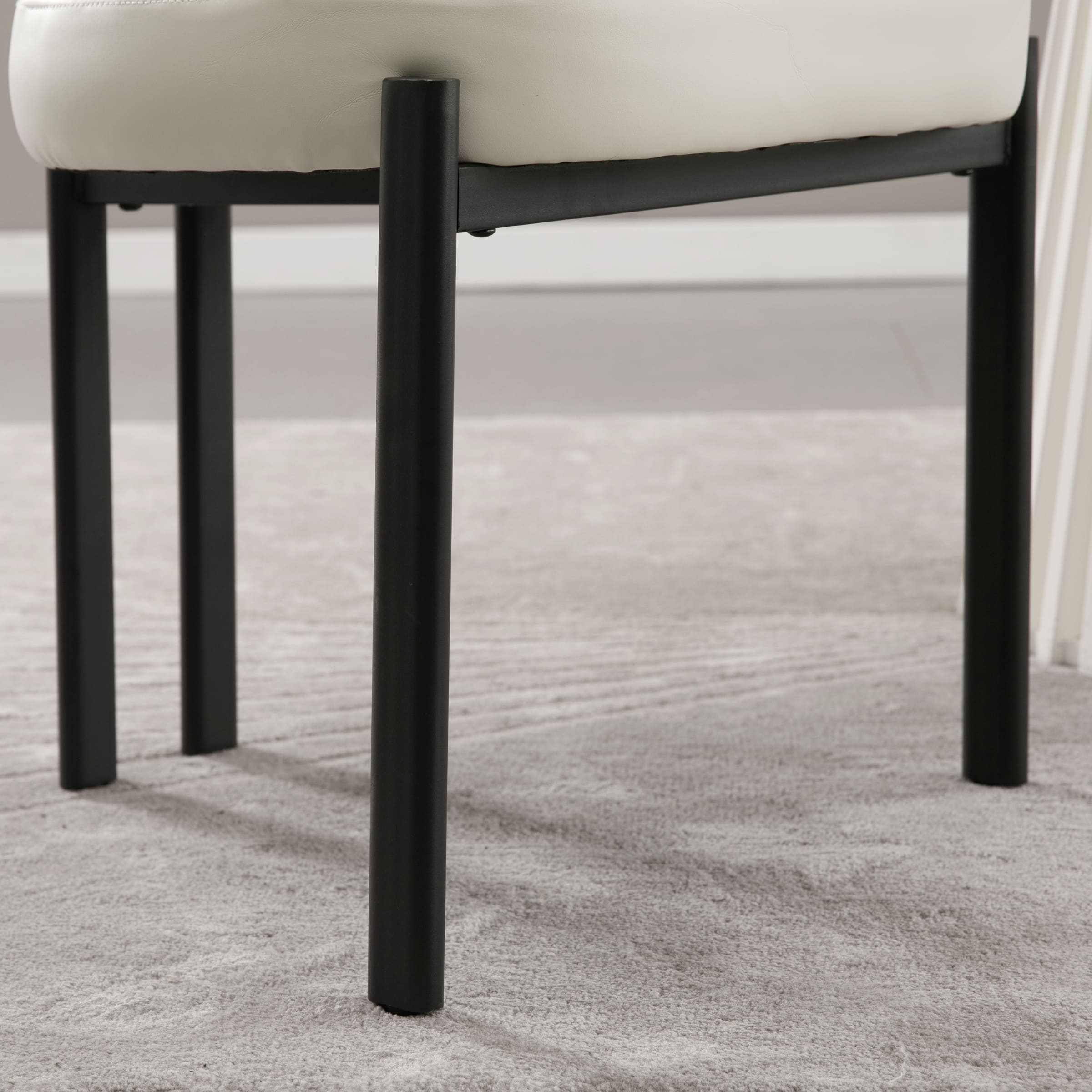 ROCITY Modern Curved Back Dining Chairs Set of 2 - 3110DC