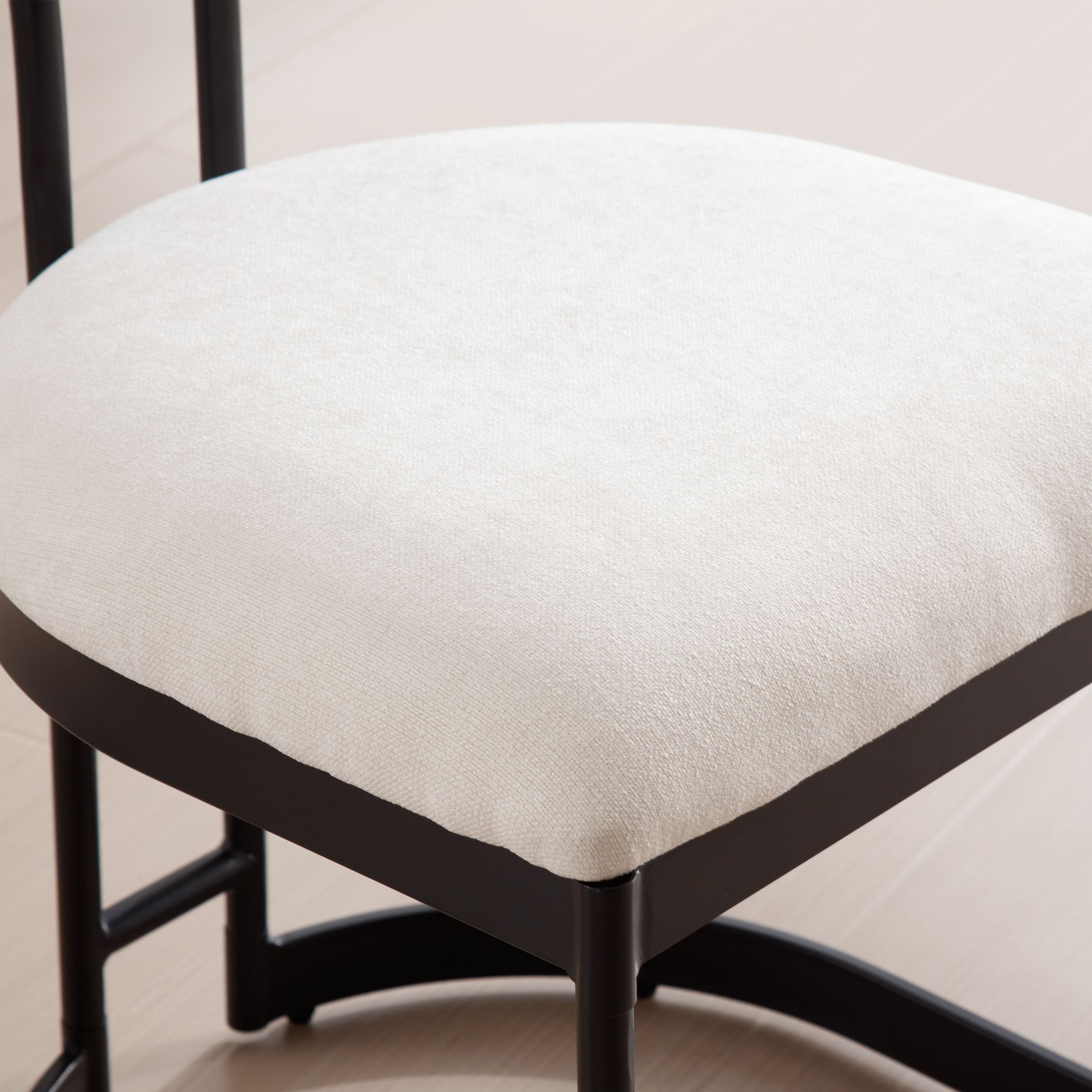 ROCITY Modern Gold Upholstered Dining Chairs Set of 2 - 23807