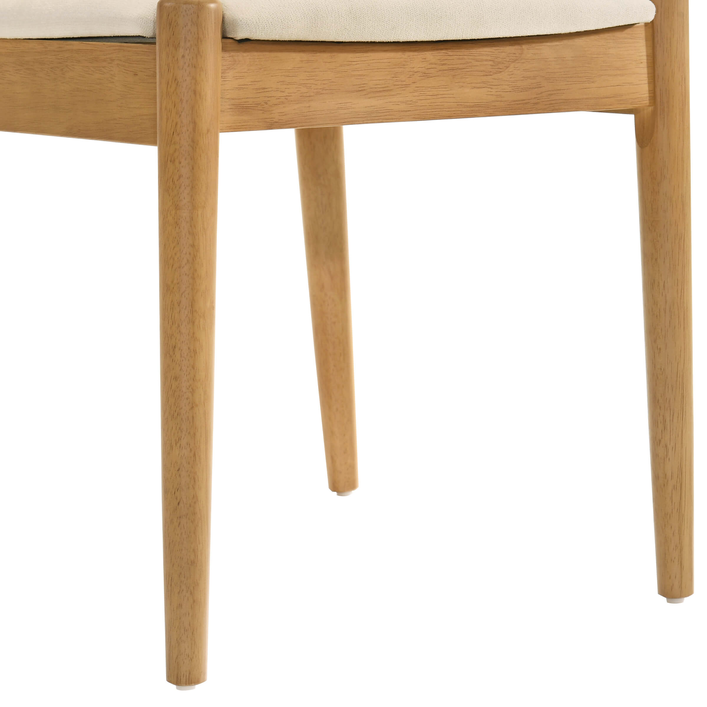 Modern Upholstered Linen Fabric Dining Chairs Set of 2 - 0009DC