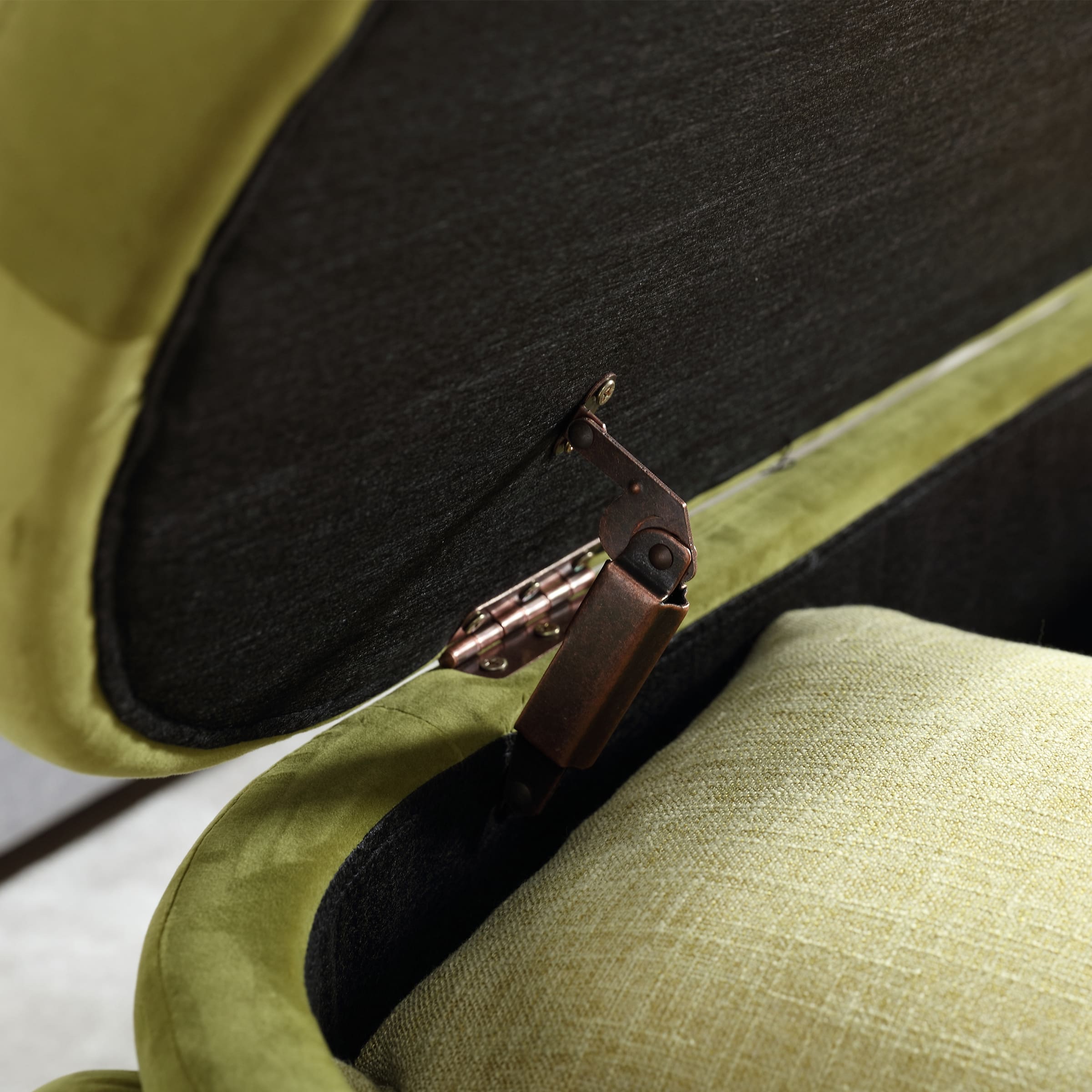 ROCITY Modern Upholstered Storage Bench - 2566BH