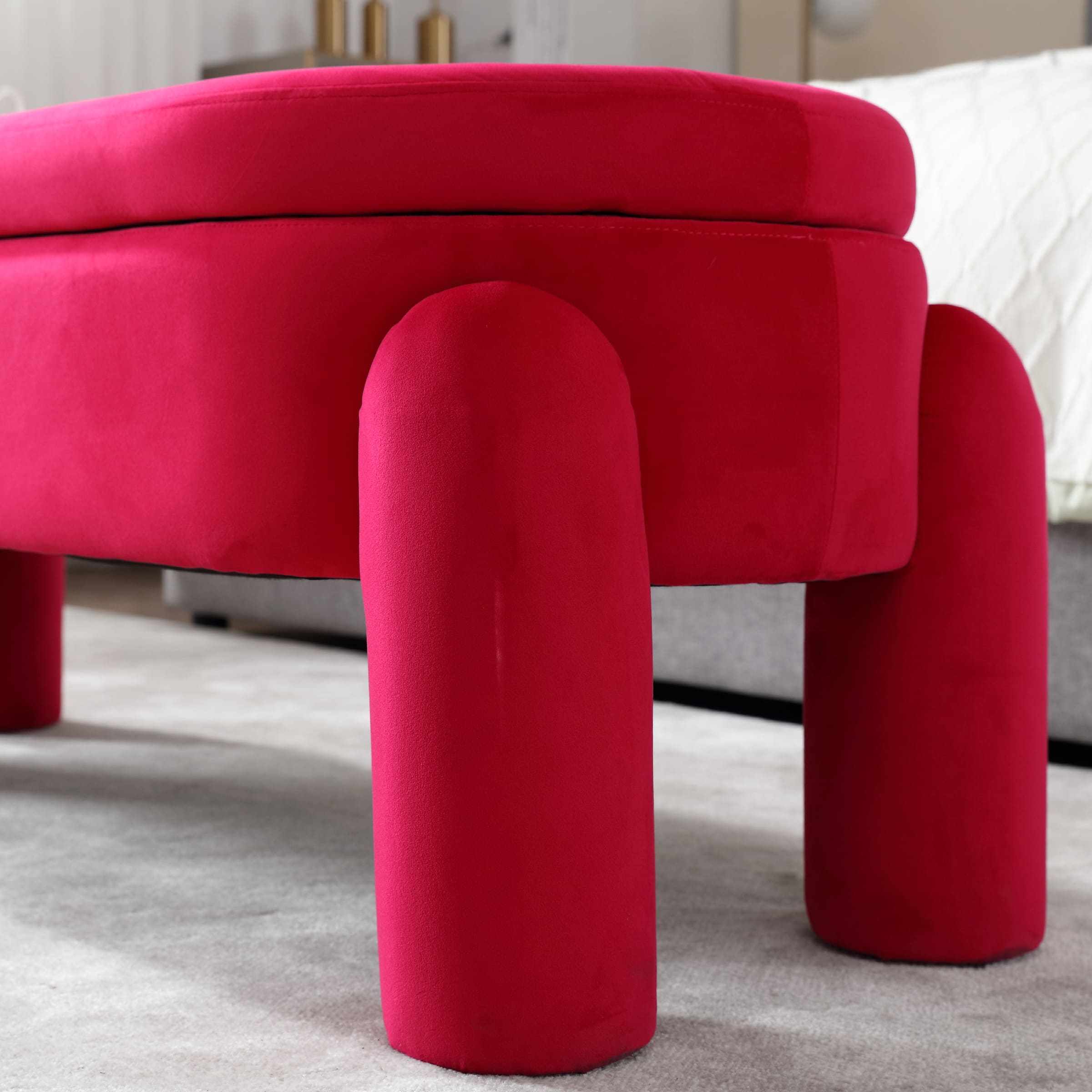 ROCITY Modern Upholstered Storage Bench - 2566BH