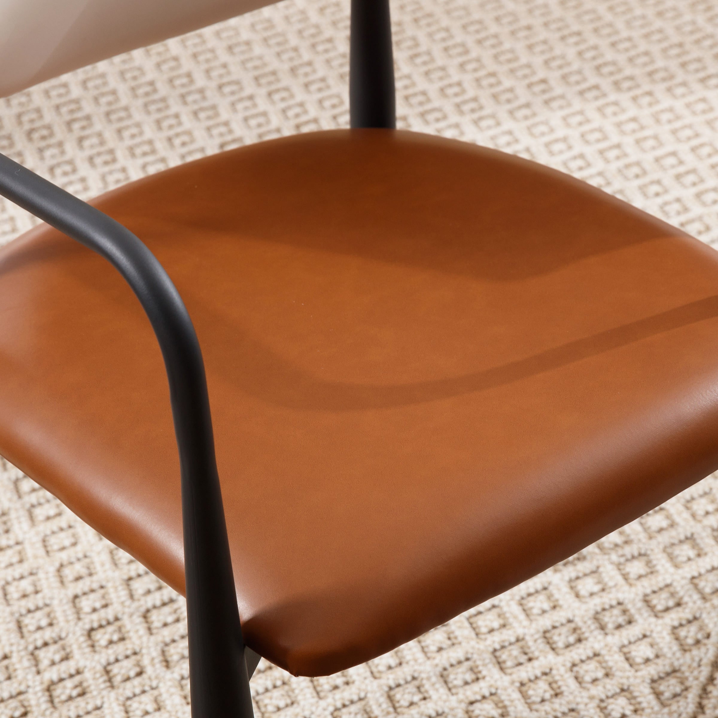 ROCITY Modern White Dining Chairs Set of 2 - 91644DC