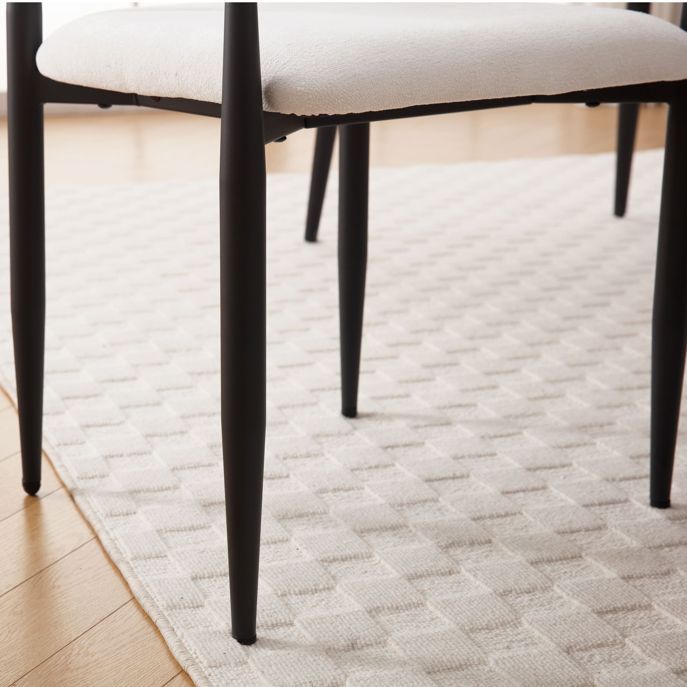 ROCITY Modern White Dining Chairs Set of 2 - 91644DC