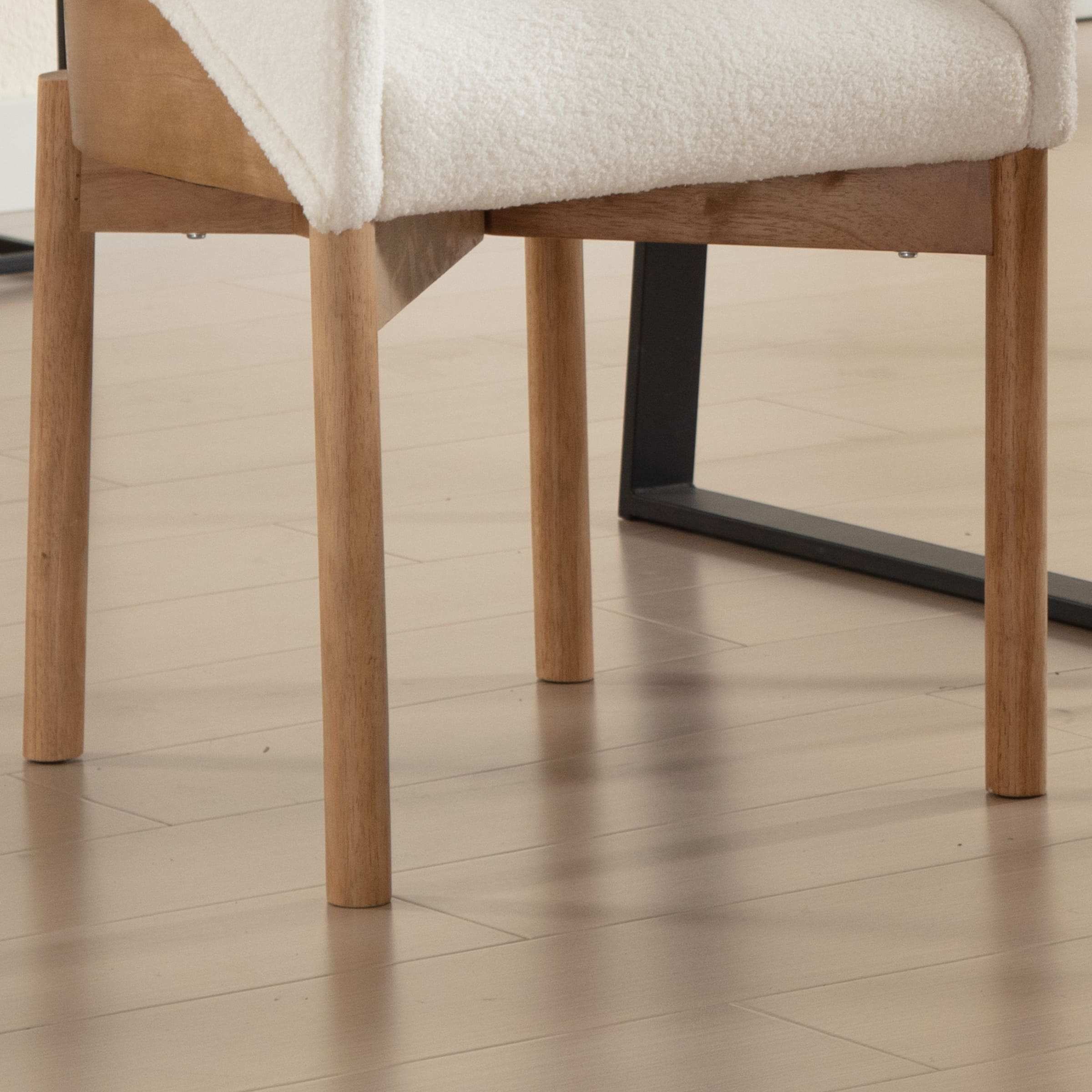 ROCITY Open Barrel Curved Back Dining Chairs Set of 2 - 1999DC