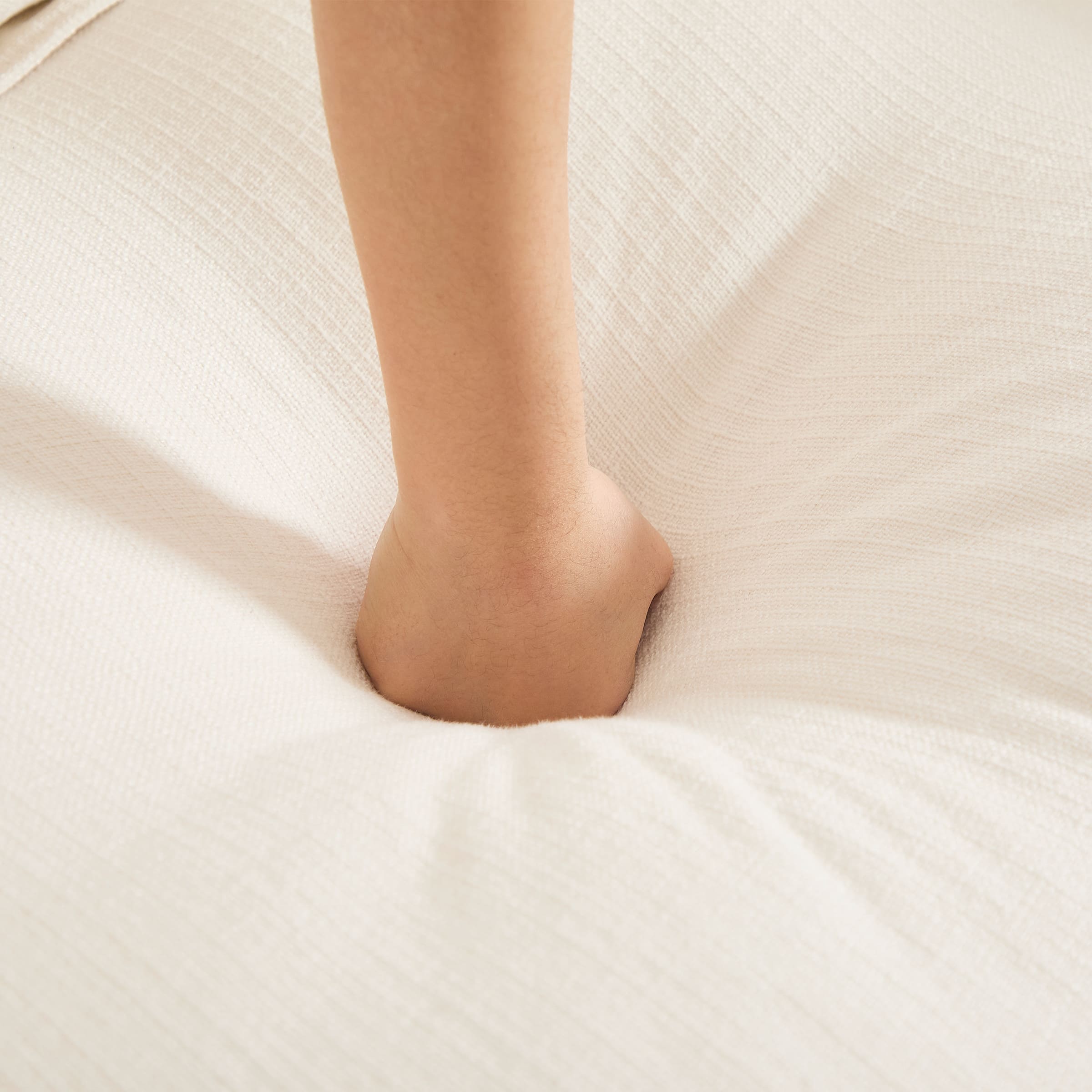 ROCITY Single Sofa with Ottoman & Pillow - 1036SF