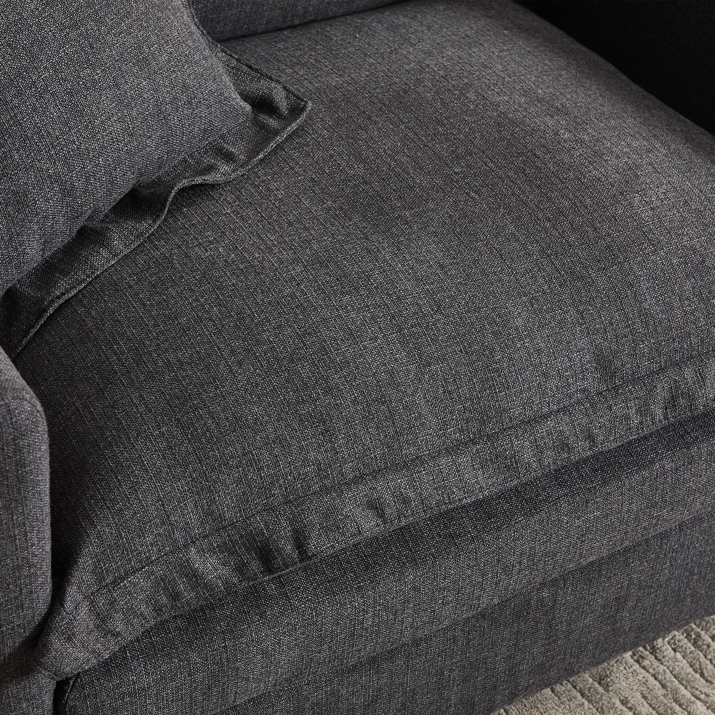 ROCITY Single Sofa with Ottoman & Pillow - 1036SF