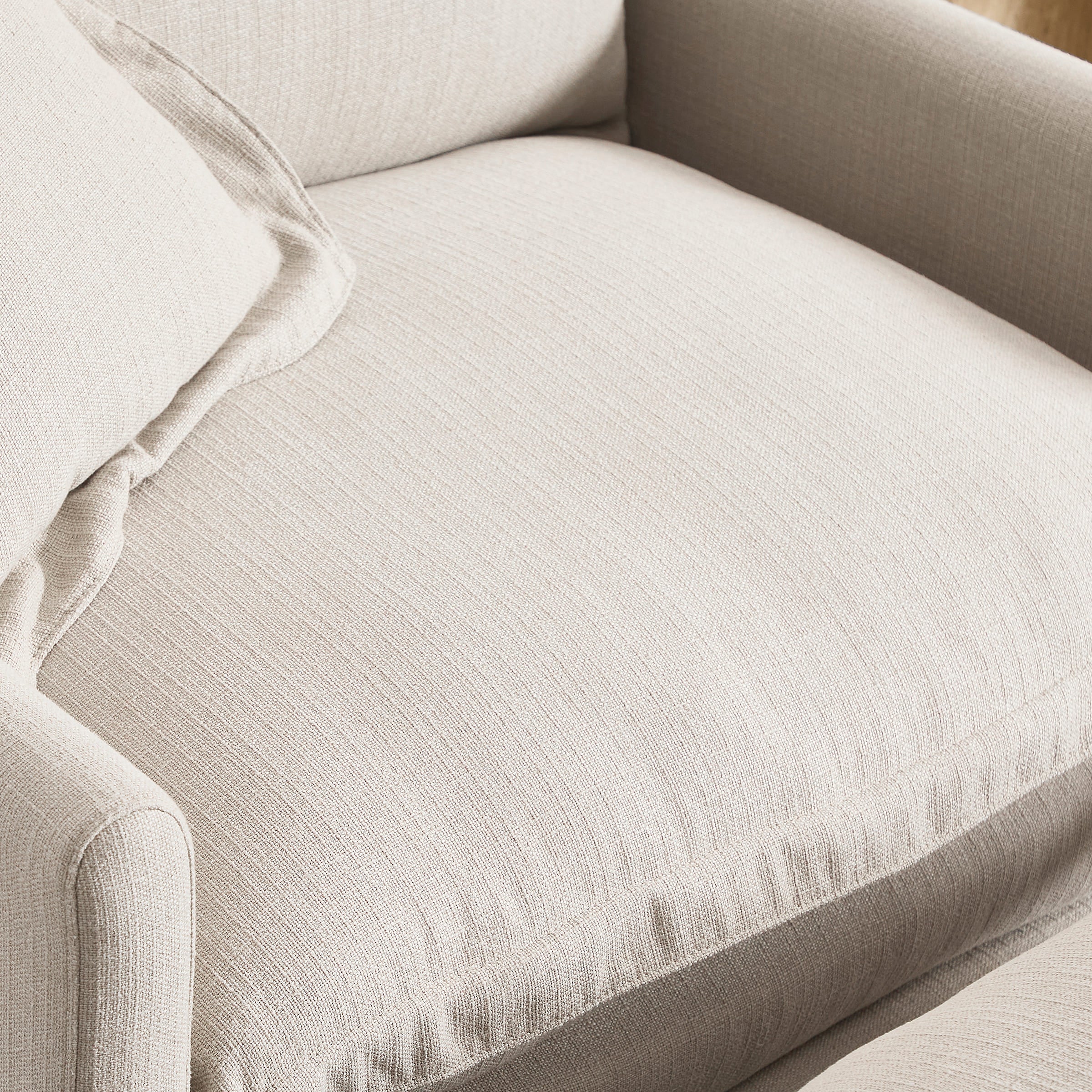 ROCITY Single Sofa with Ottoman & Pillow - 1036SF