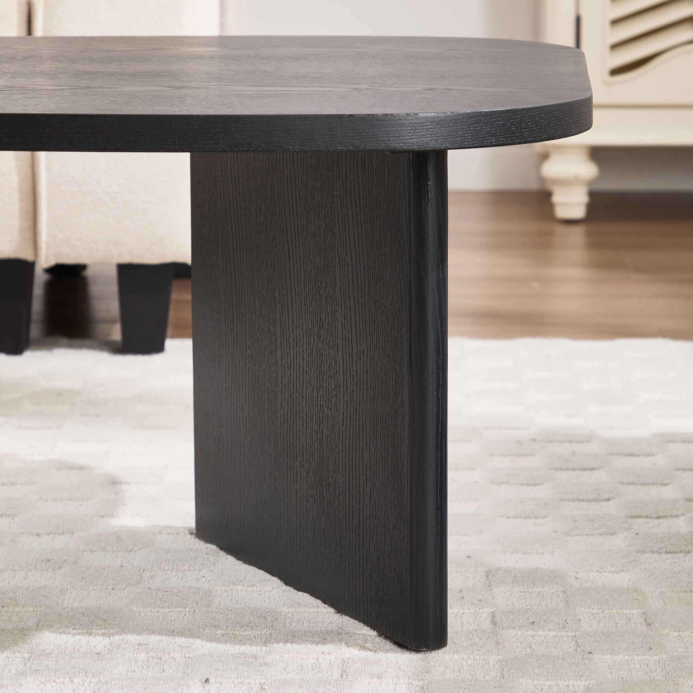 ROCITY Solid Wood Irregular-Shaped Coffee Table - XX150CT