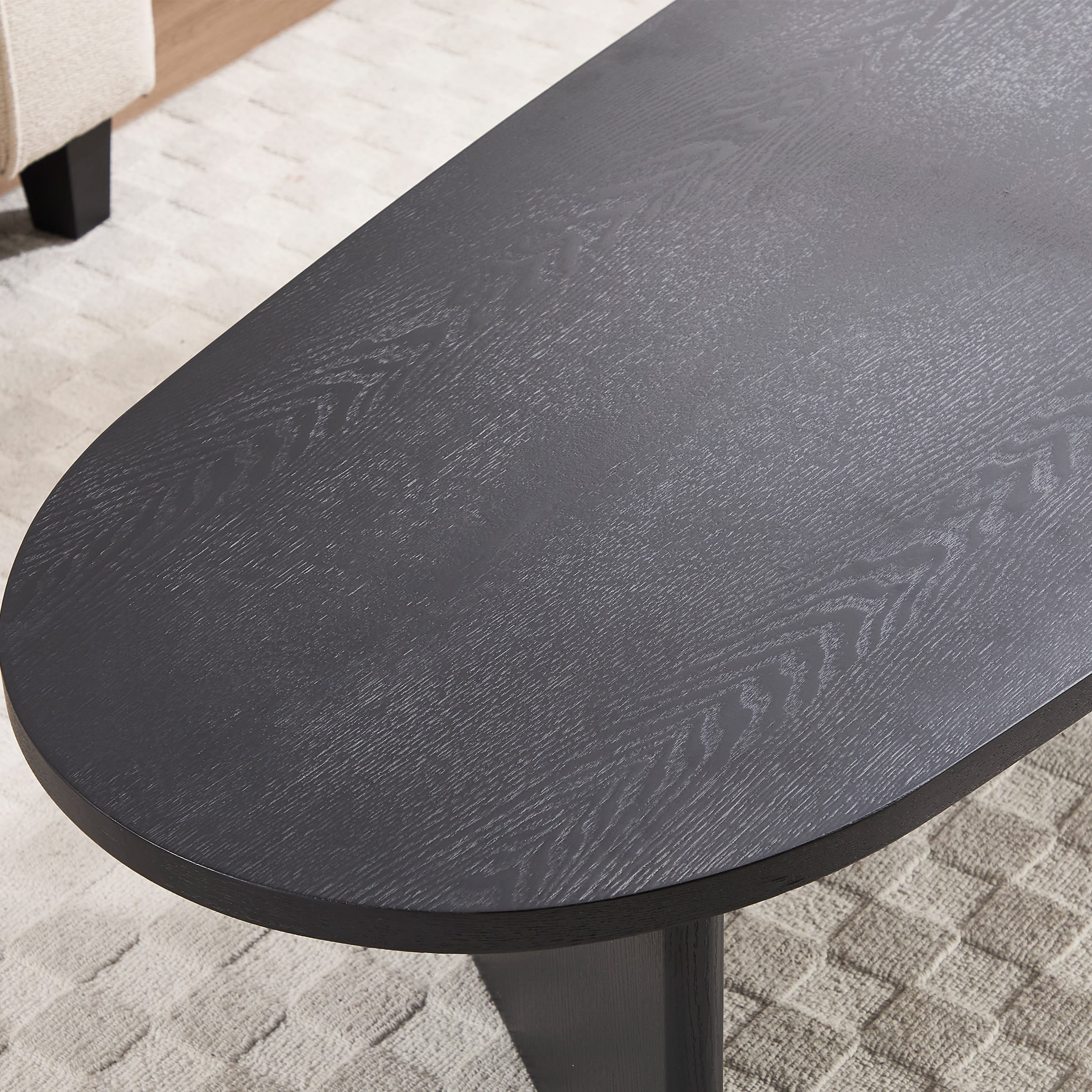 ROCITY Solid Wood Irregular-Shaped Coffee Table - XX150CT