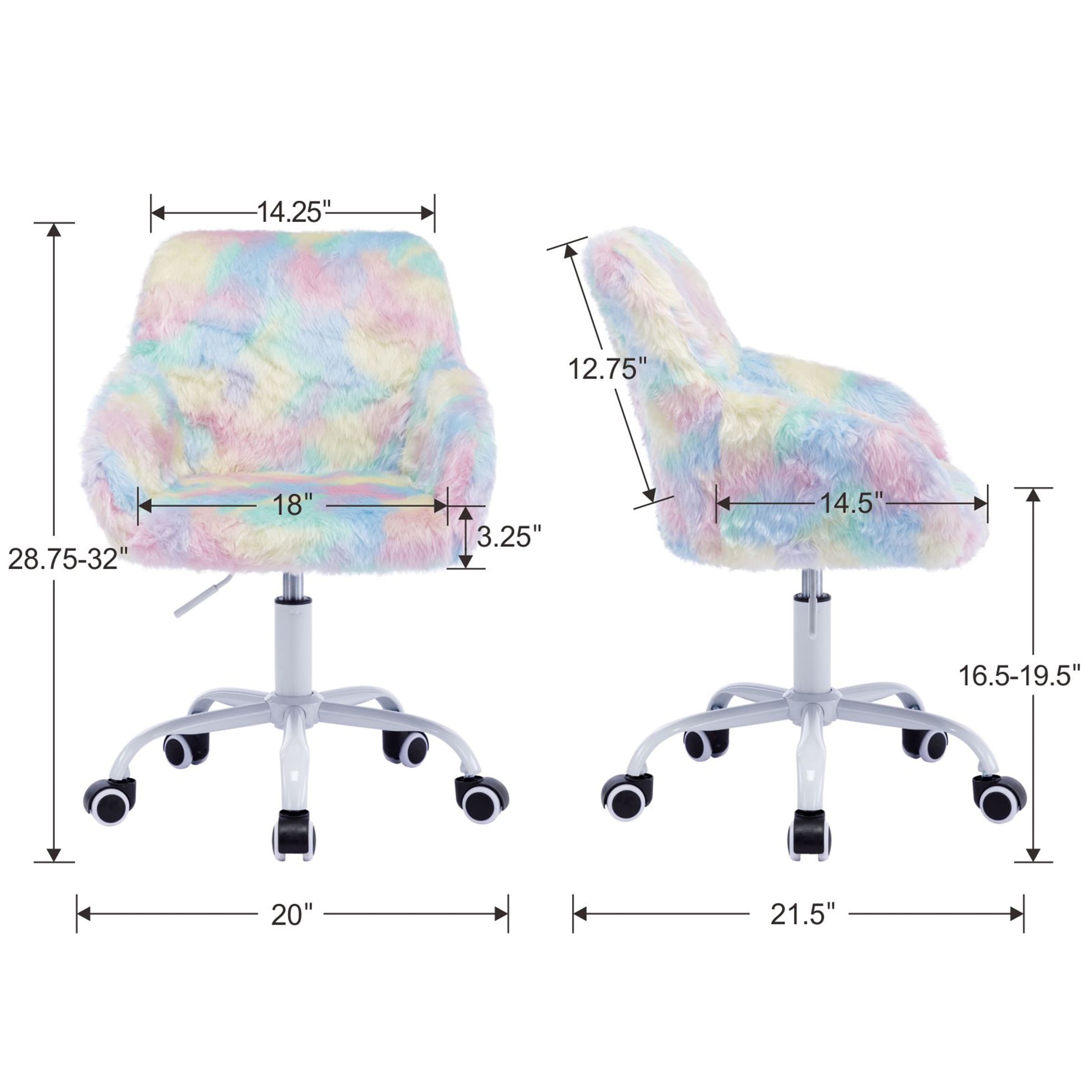 ROCITY Swivel Kids Chair with Wheels 1 PCS - 2929KC