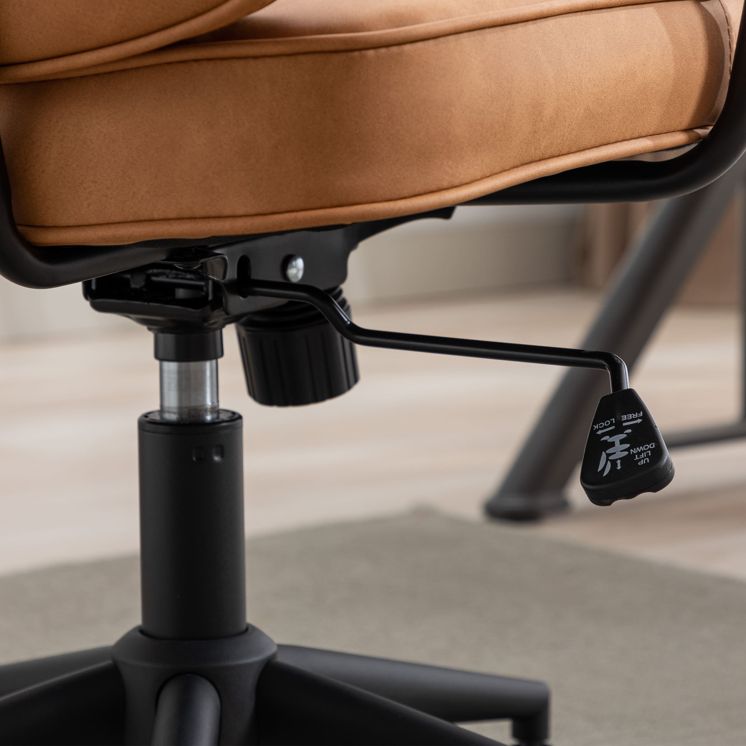 ROCITY Swivel Leather Home Office Chair 1 PCS - X221OC