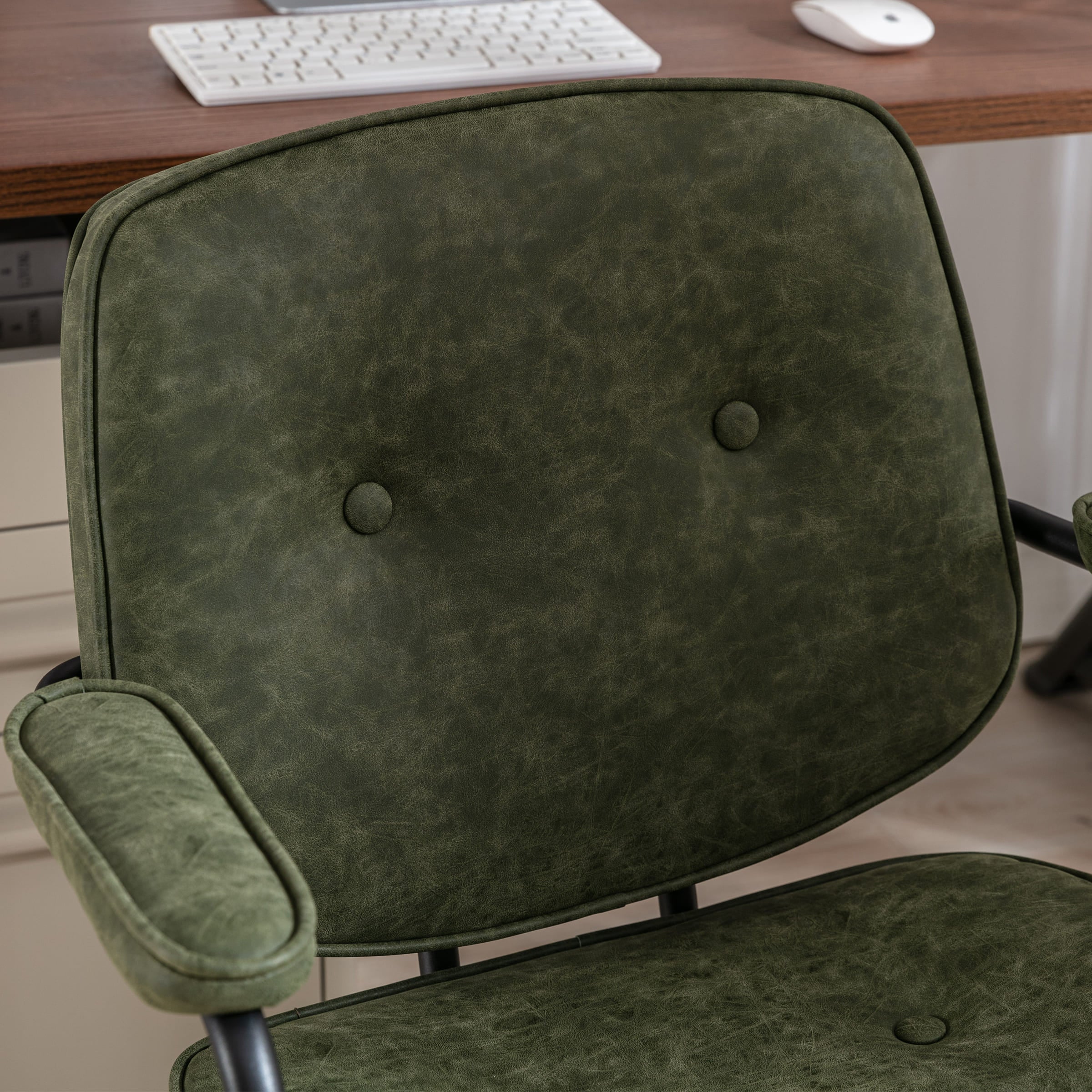 ROCITY Swivel Leather Home Office Chair 1 PCS - X221OC