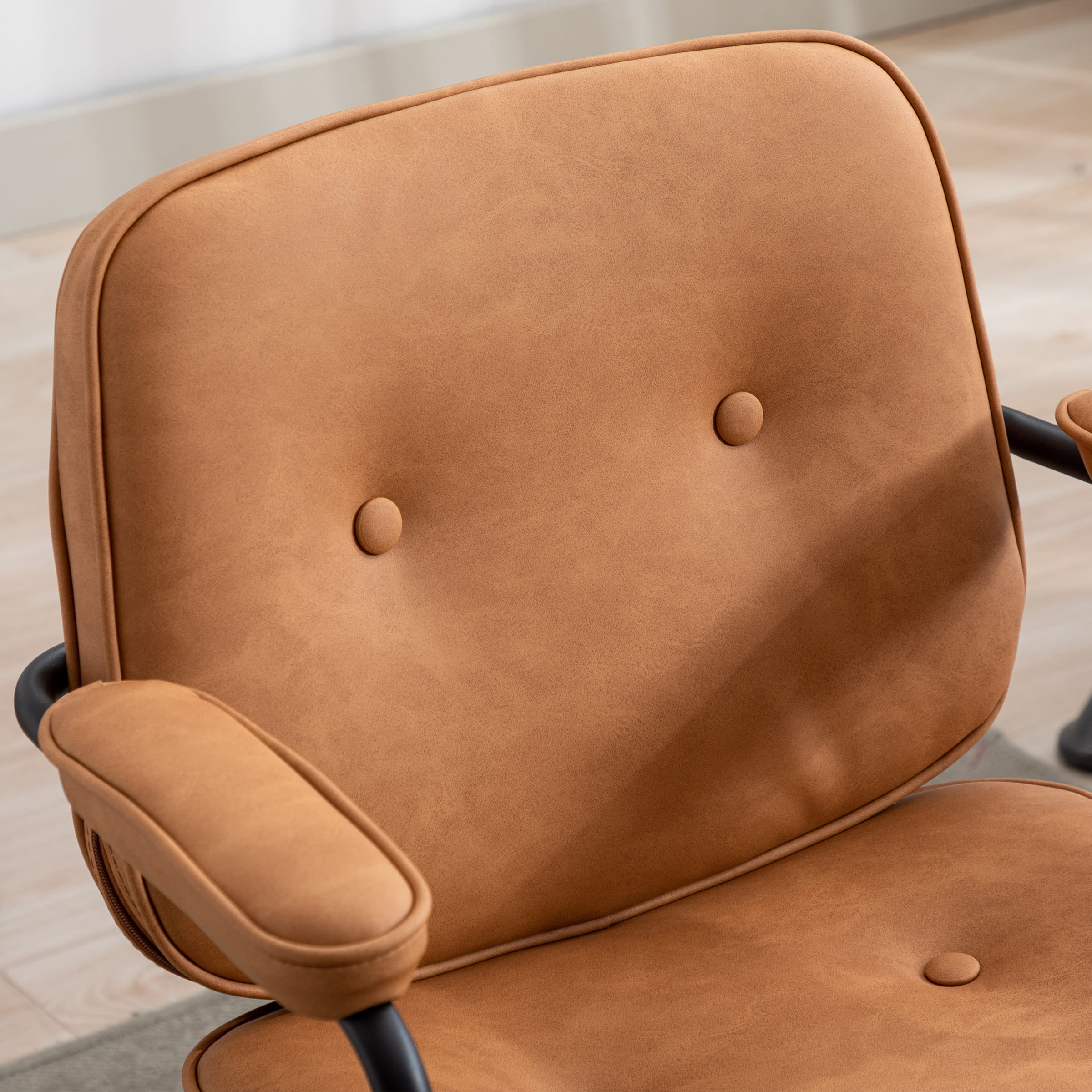 ROCITY Swivel Leather Home Office Chair 1 PCS - X221OC